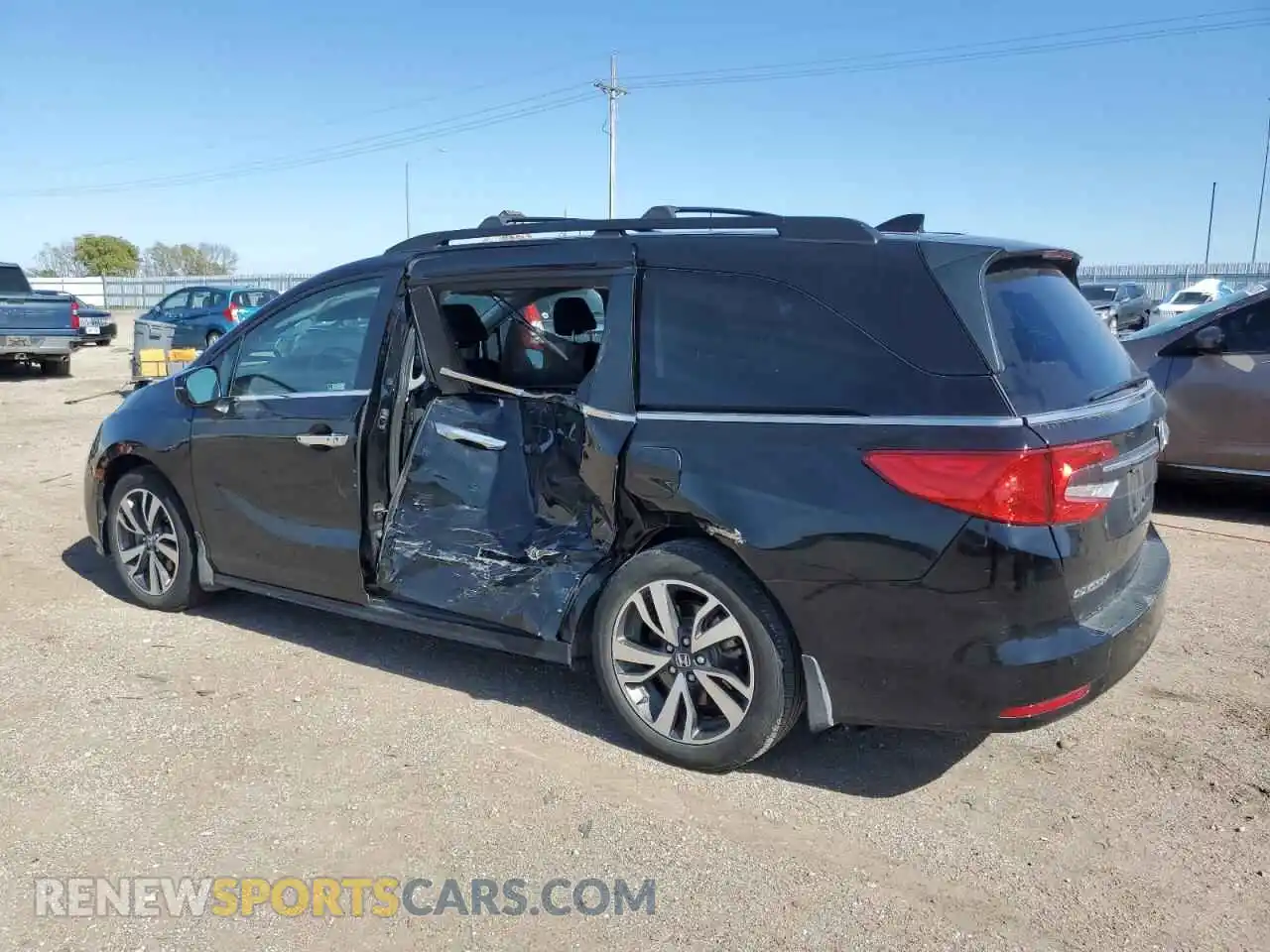 2 Photograph of a damaged car 5FNRL6H80NB063054 HONDA ODYSSEY 2022