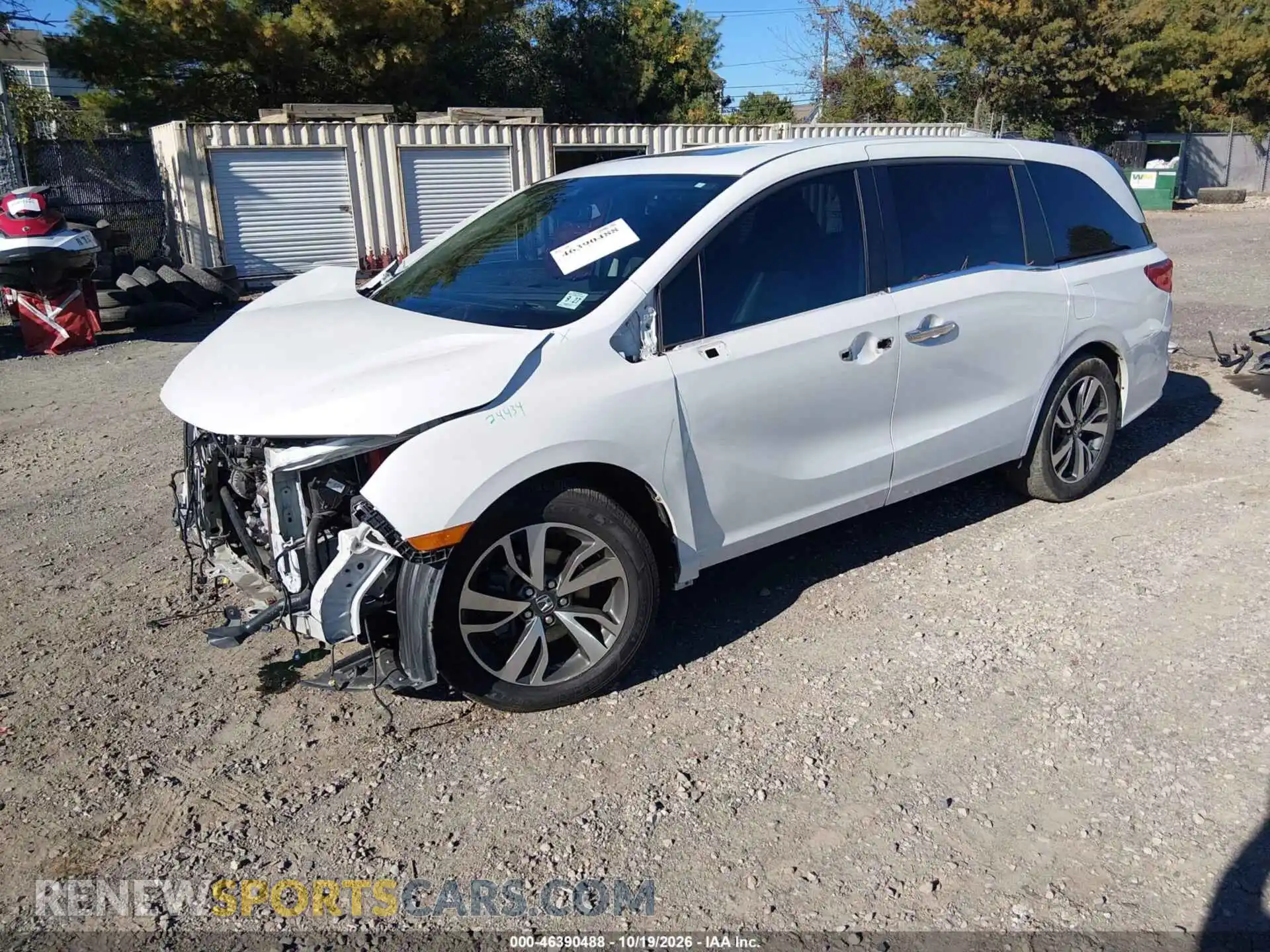 2 Photograph of a damaged car 5FNRL6H81NB026045 HONDA ODYSSEY 2022