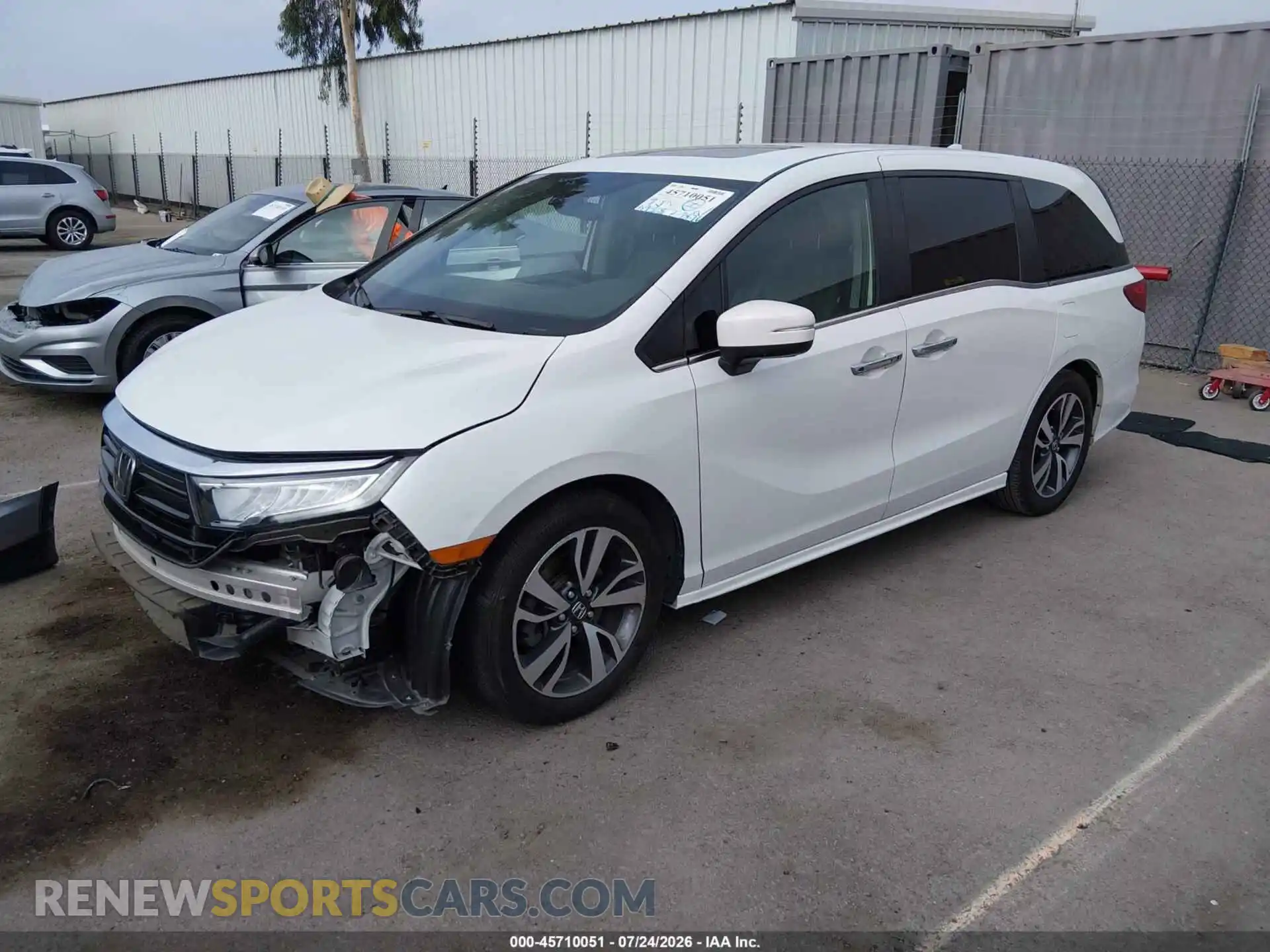 2 Фотография поврежденного автомобиля 5FNRL6H81NB056484 HONDA ODYSSEY 2022