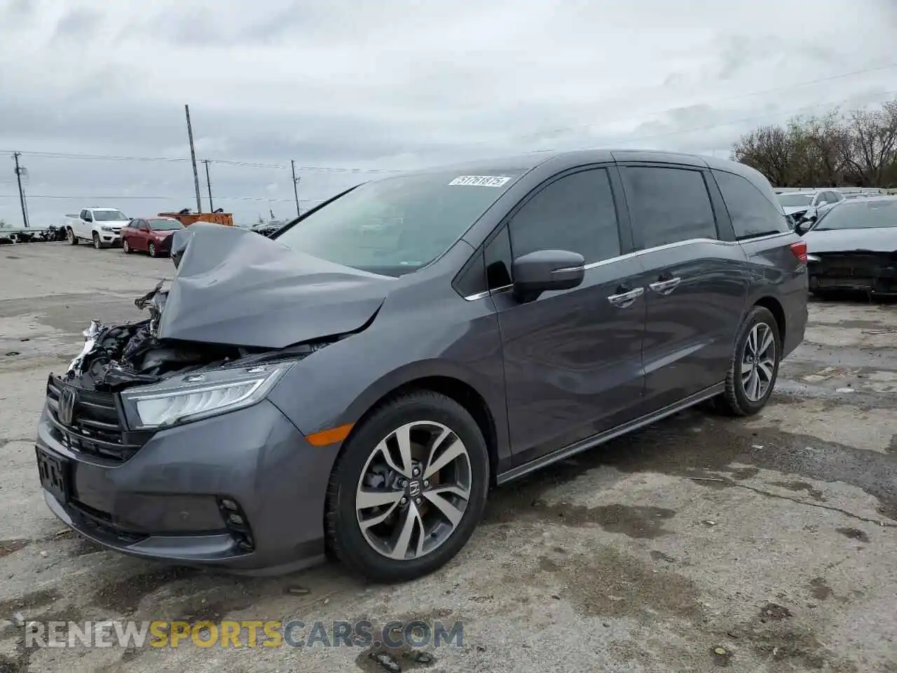 1 Photograph of a damaged car 5FNRL6H82NB029147 HONDA ODYSSEY 2022
