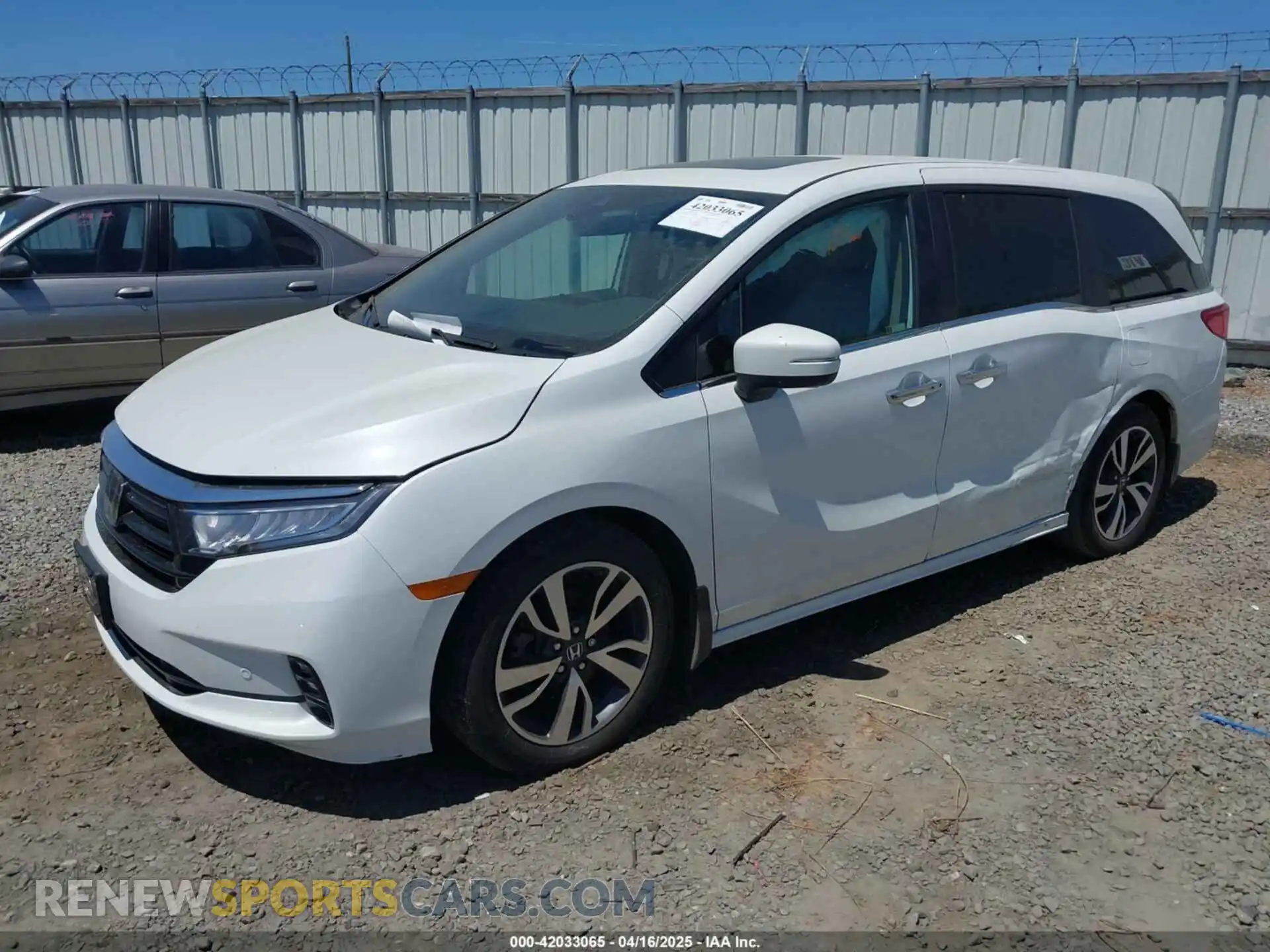 2 fotografías del automóvil dañado 5FNRL6H82NB055330 HONDA ODYSSEY 2022