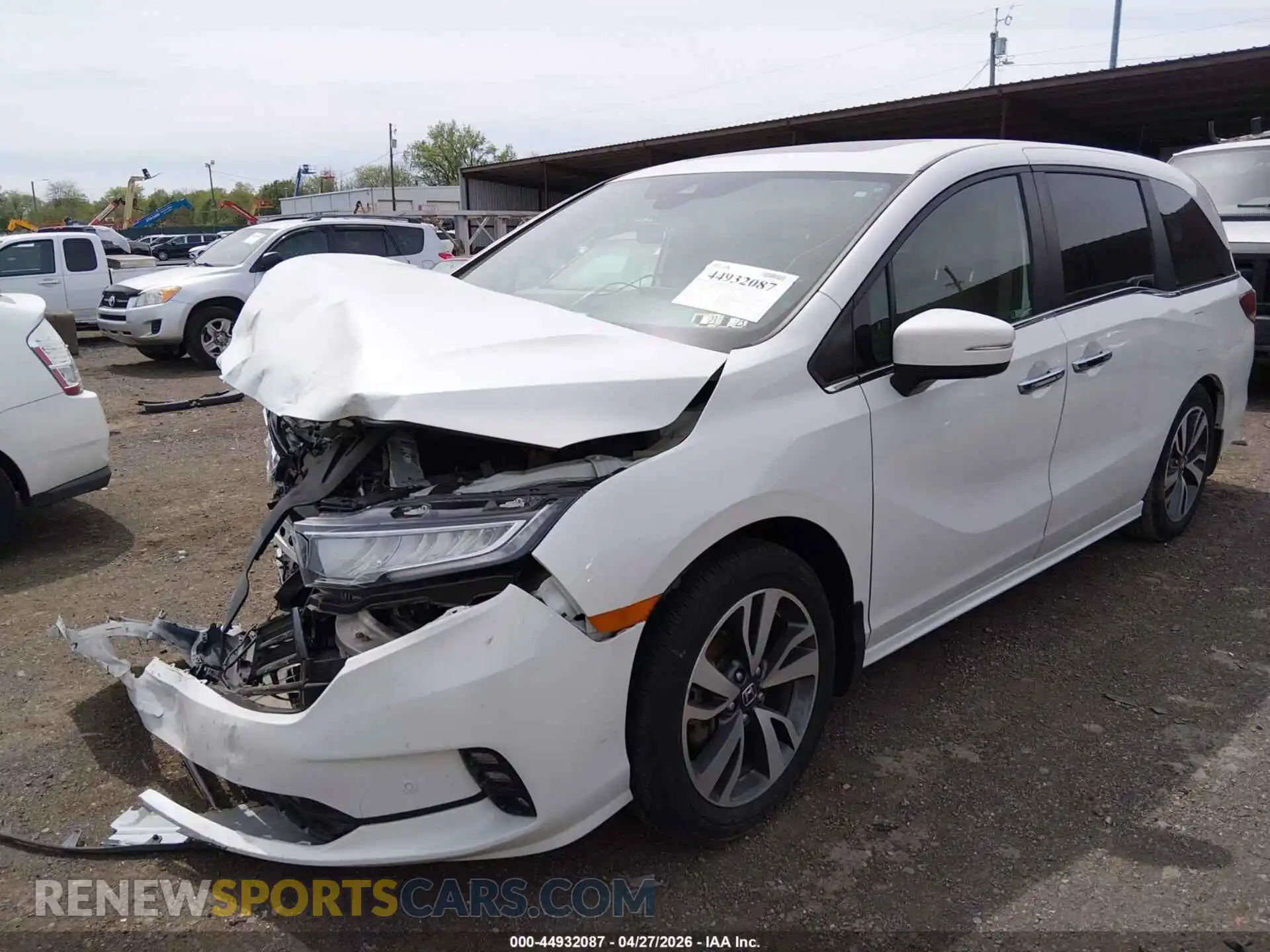 2 Фотография поврежденного автомобиля 5FNRL6H82NB055344 HONDA ODYSSEY 2022