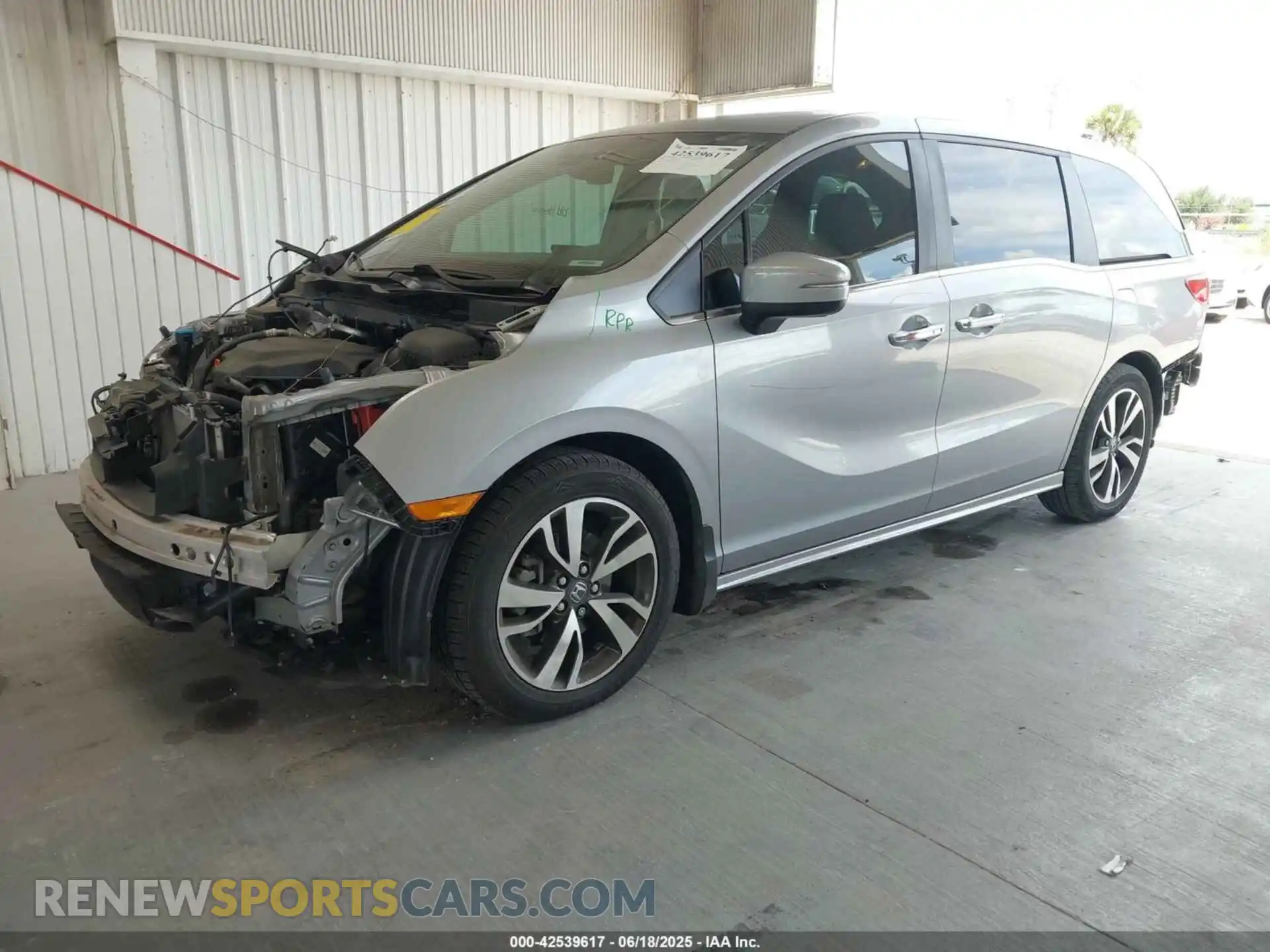 2 Фотография поврежденного автомобиля 5FNRL6H83NB021400 HONDA ODYSSEY 2022