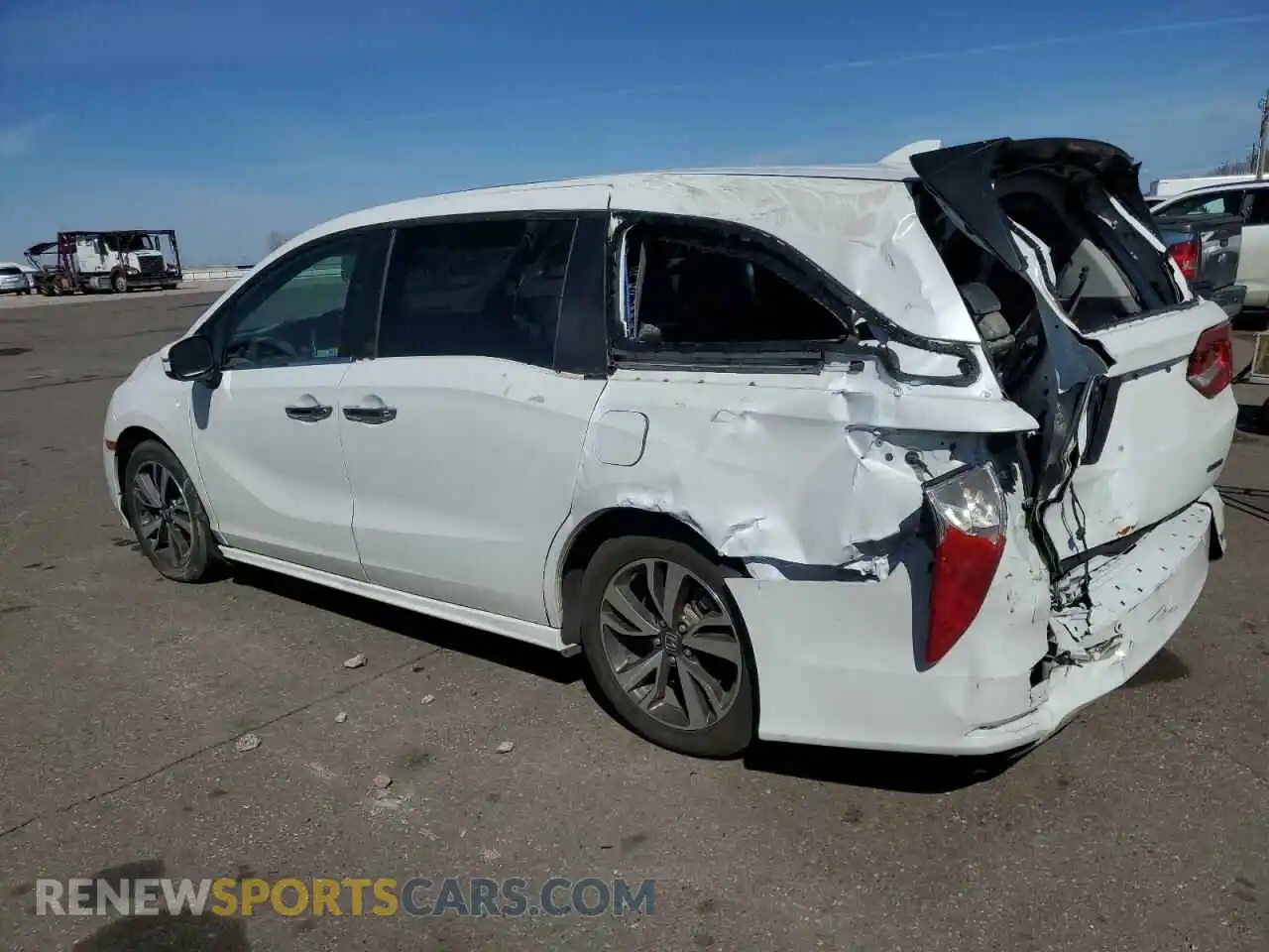 2 fotografías del automóvil dañado 5FNRL6H84NB018604 HONDA ODYSSEY 2022