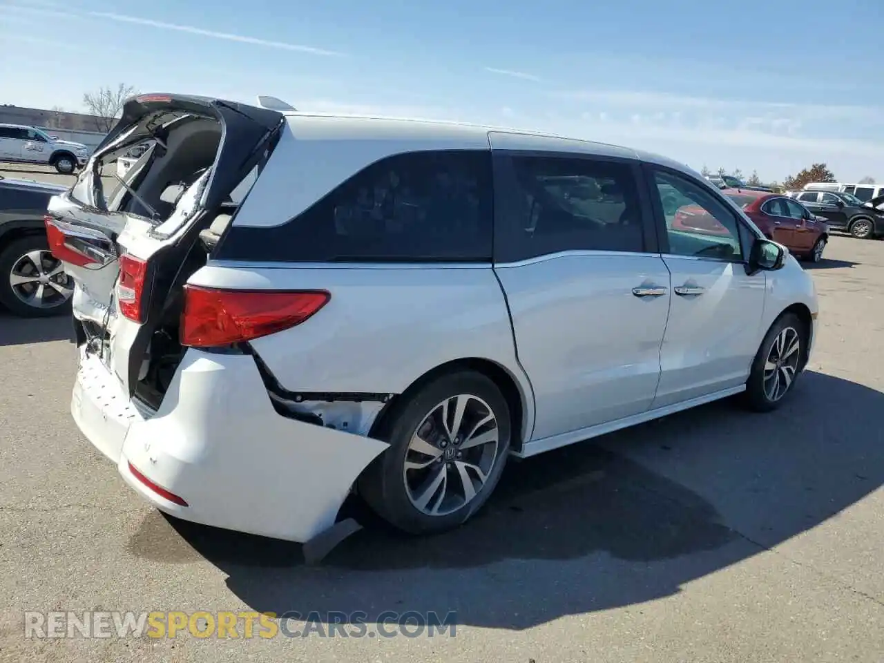 3 fotografías del automóvil dañado 5FNRL6H84NB018604 HONDA ODYSSEY 2022