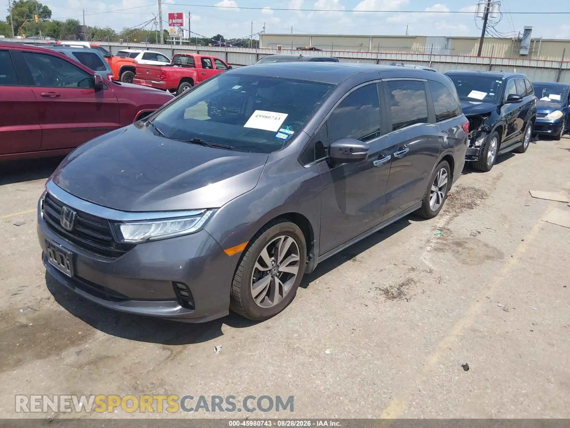 2 Фотография поврежденного автомобиля 5FNRL6H84NB056348 HONDA ODYSSEY 2022
