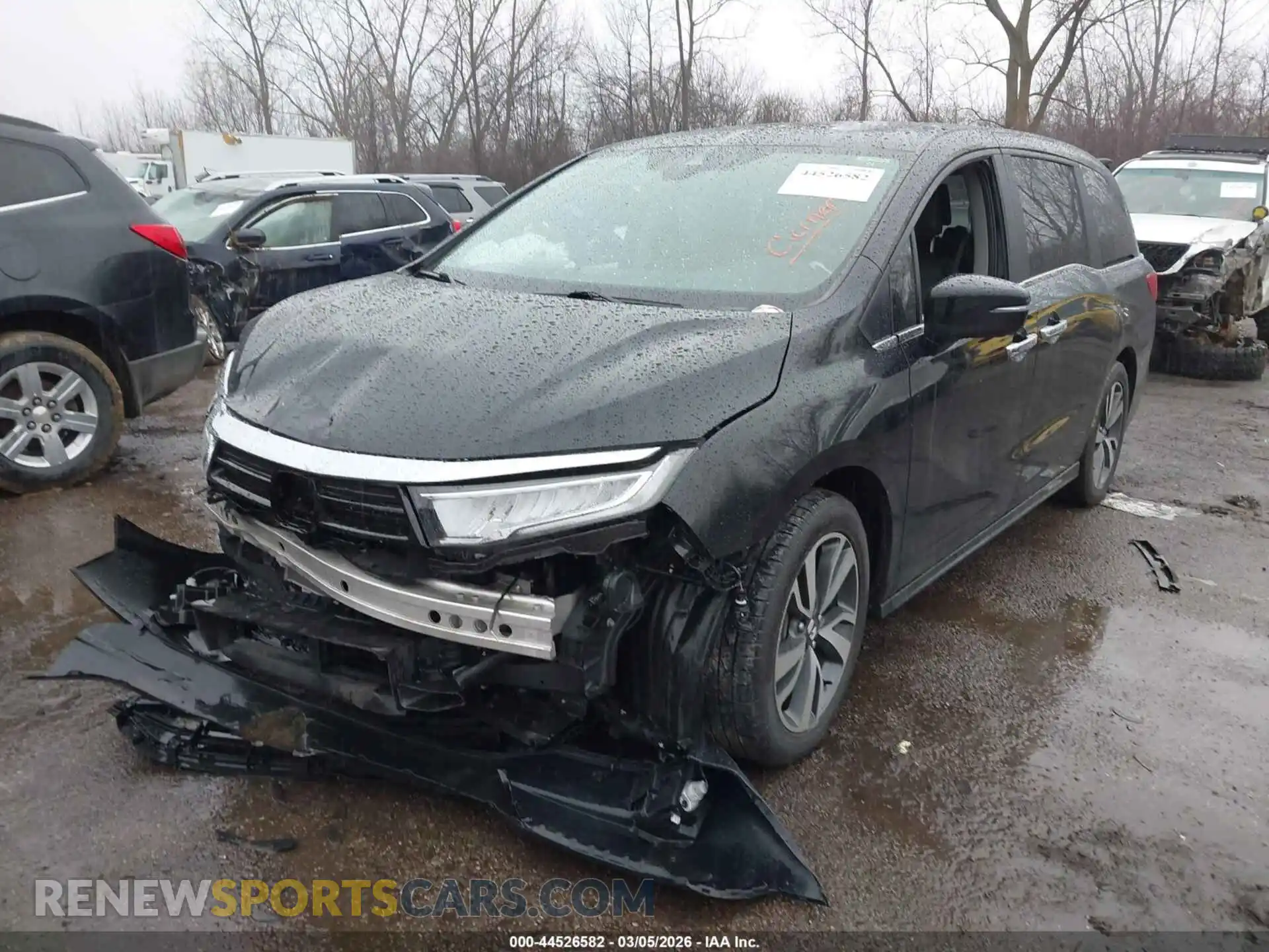 2 Photograph of a damaged car 5FNRL6H85NB010592 HONDA ODYSSEY 2022
