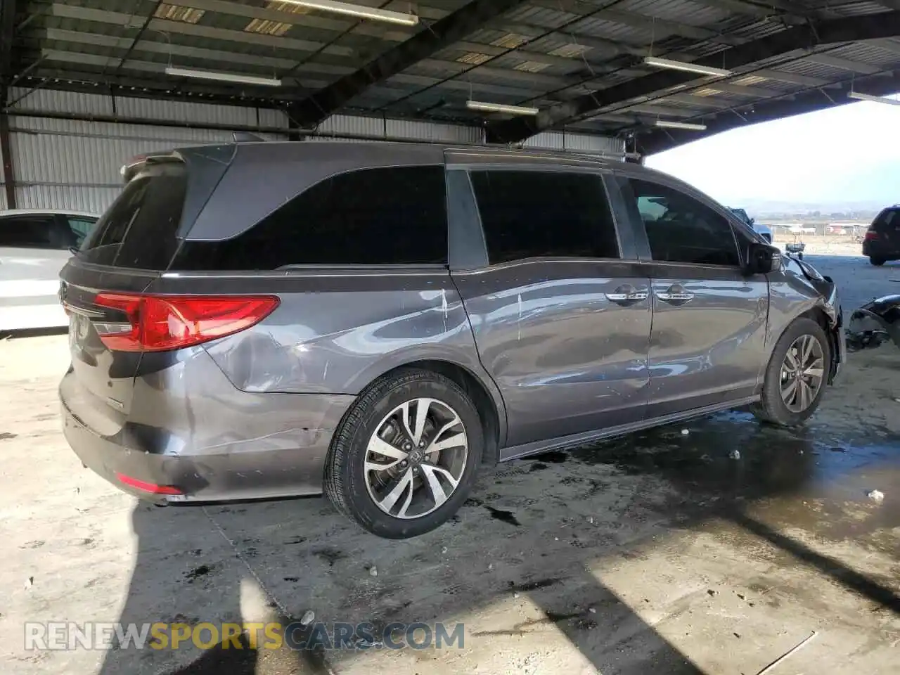 3 fotografías del automóvil dañado 5FNRL6H85NB043785 HONDA ODYSSEY 2022