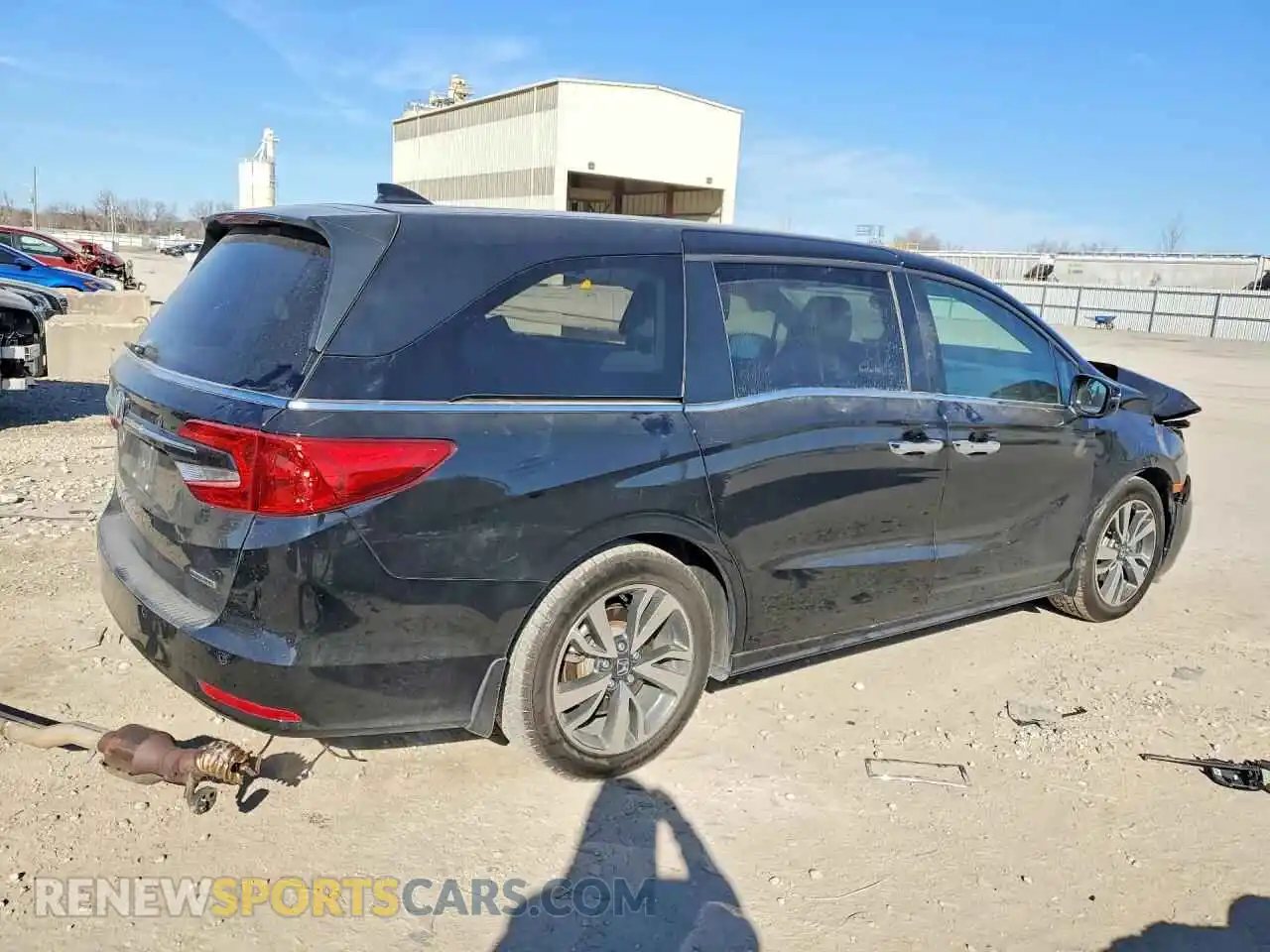 3 fotografías del automóvil dañado 5FNRL6H86NB042922 HONDA ODYSSEY 2022