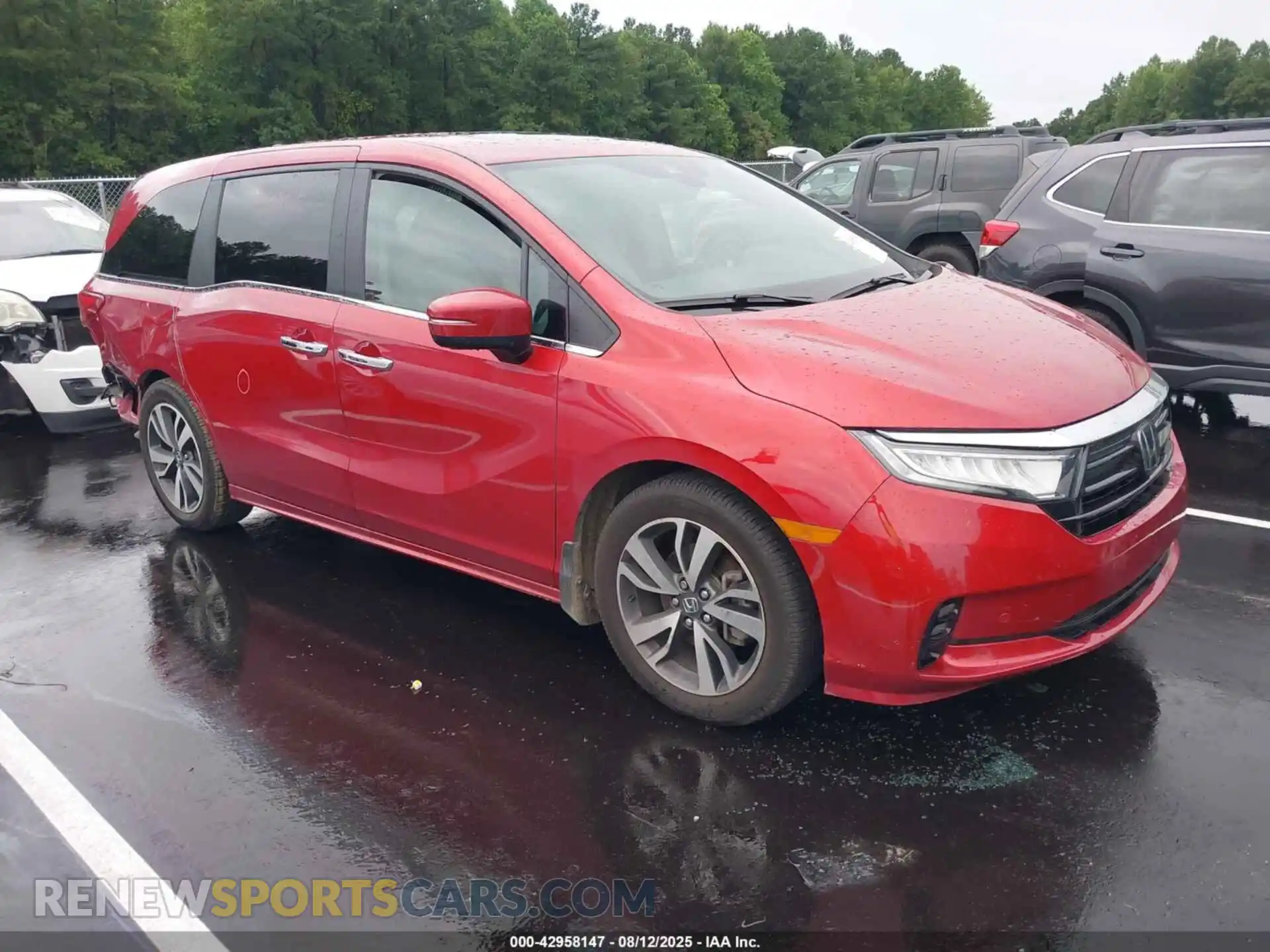 1 Photograph of a damaged car 5FNRL6H86NB044296 HONDA ODYSSEY 2022