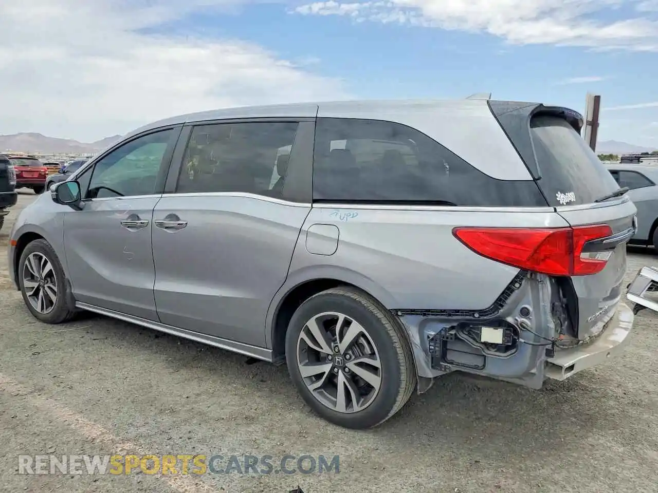 2 Фотография поврежденного автомобиля 5FNRL6H86NB057775 HONDA ODYSSEY 2022