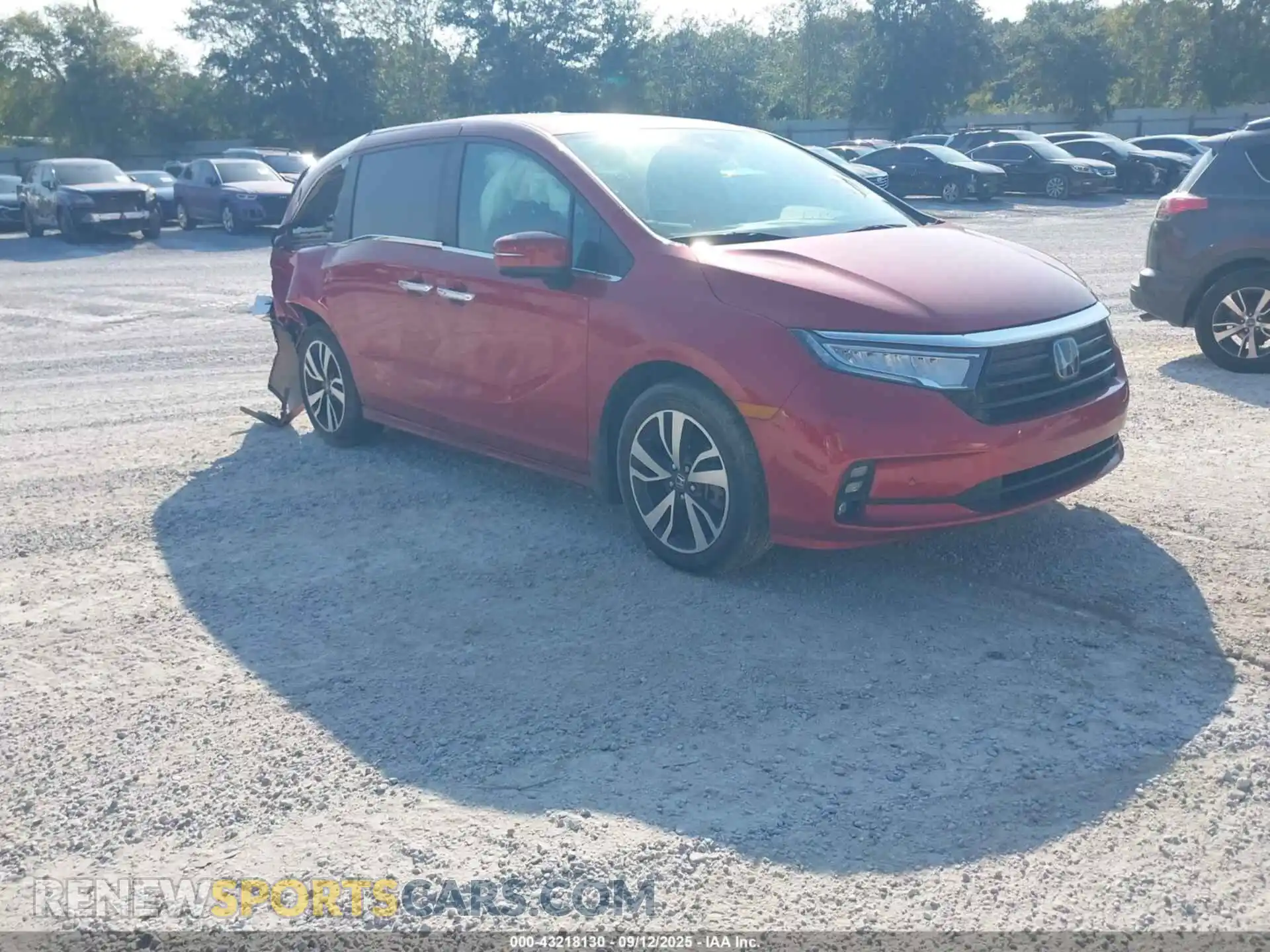 1 fotografías del automóvil dañado 5FNRL6H86NB058084 HONDA ODYSSEY 2022