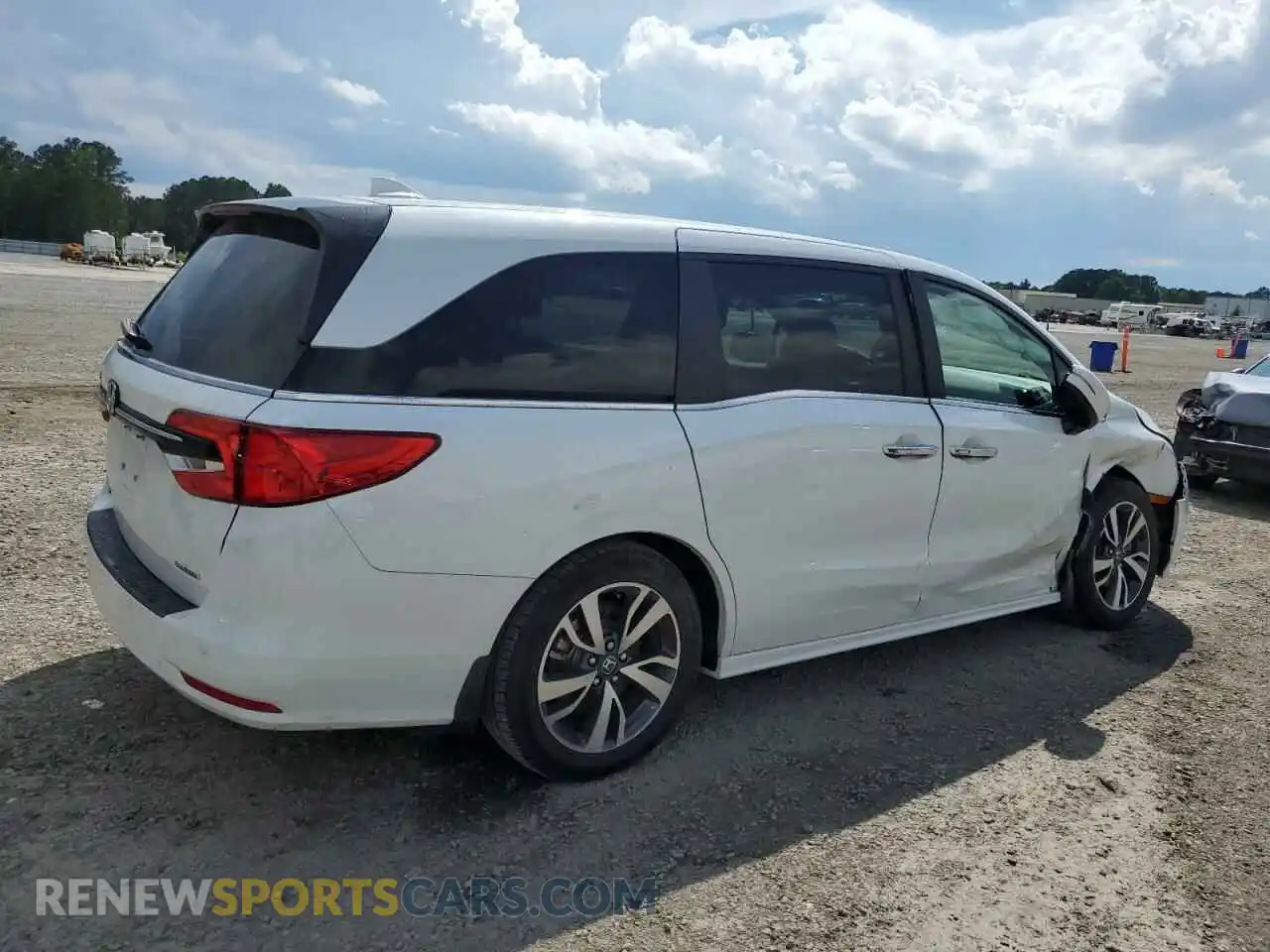 3 fotografías del automóvil dañado 5FNRL6H87NB040726 HONDA ODYSSEY 2022
