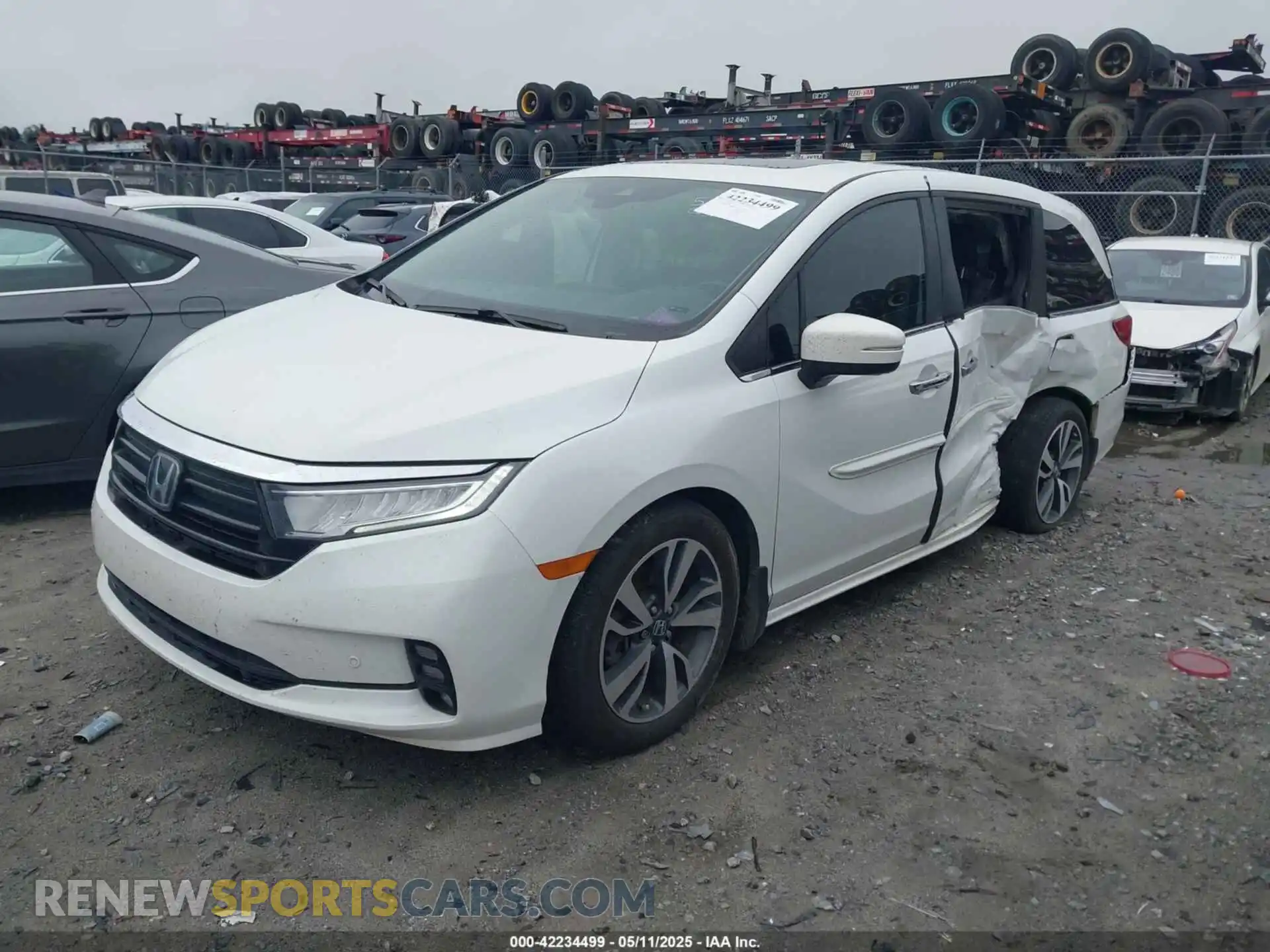 2 Photograph of a damaged car 5FNRL6H87NB058420 HONDA ODYSSEY 2022