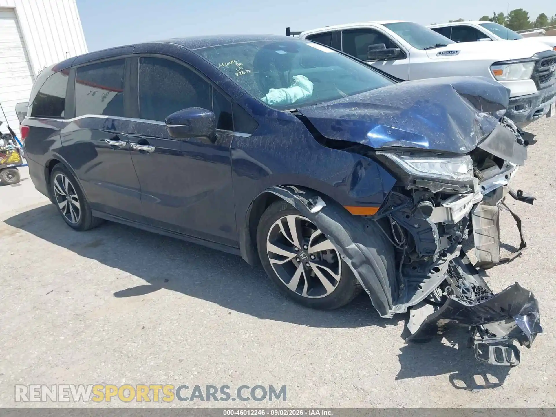 1 fotografías del automóvil dañado 5FNRL6H88NB013602 HONDA ODYSSEY 2022