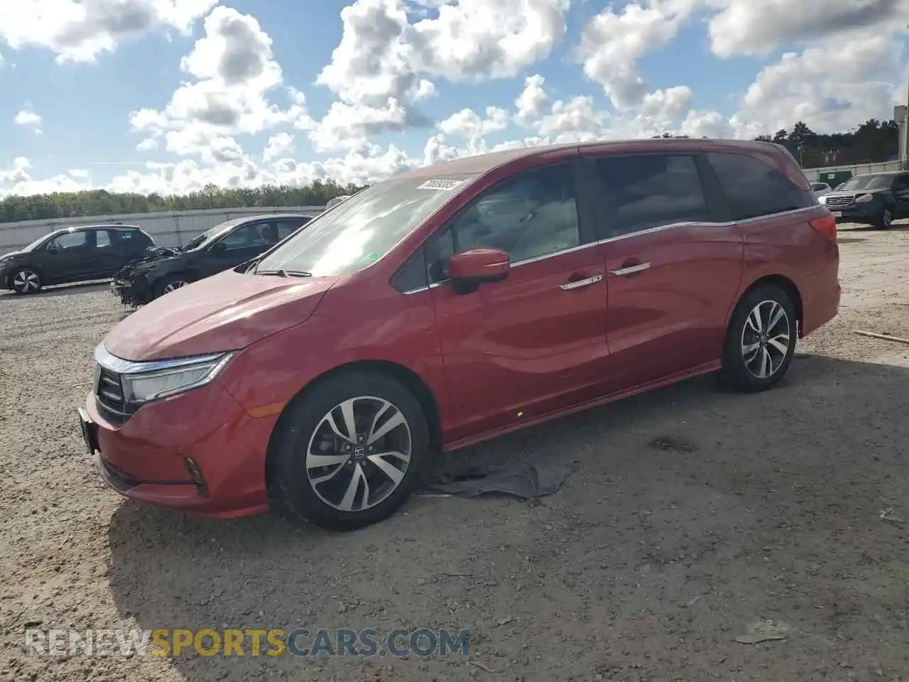 1 Photograph of a damaged car 5FNRL6H88NB044283 HONDA ODYSSEY 2022