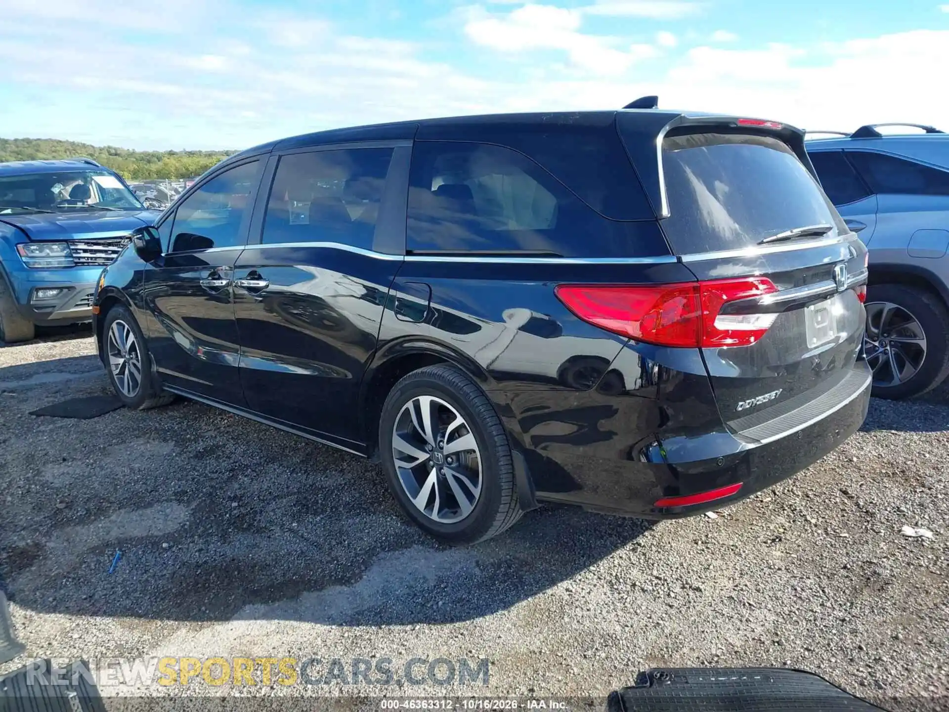 3 fotografías del automóvil dañado 5FNRL6H88NB047233 HONDA ODYSSEY 2022