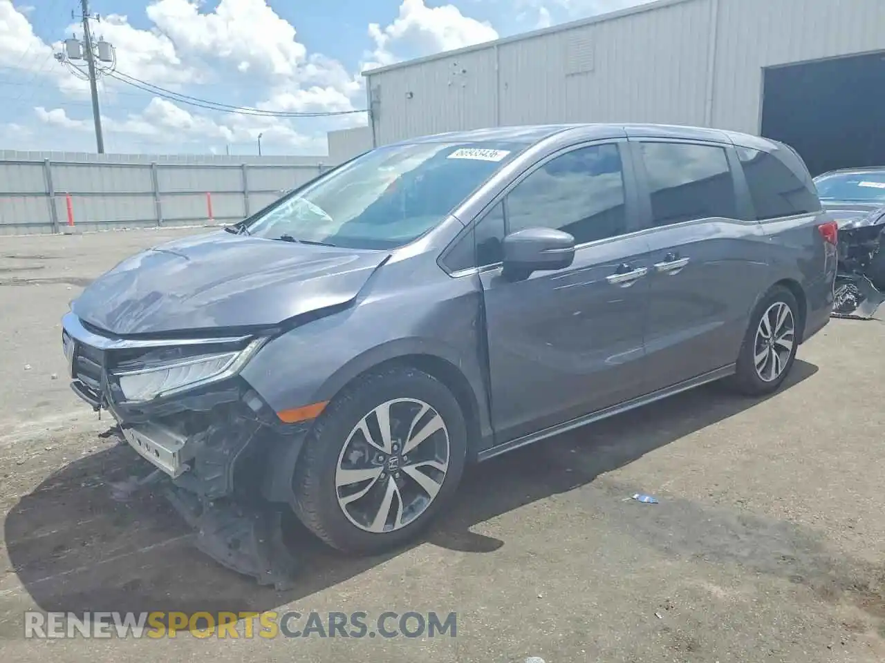 1 fotografías del automóvil dañado 5FNRL6H88NB047555 HONDA ODYSSEY 2022