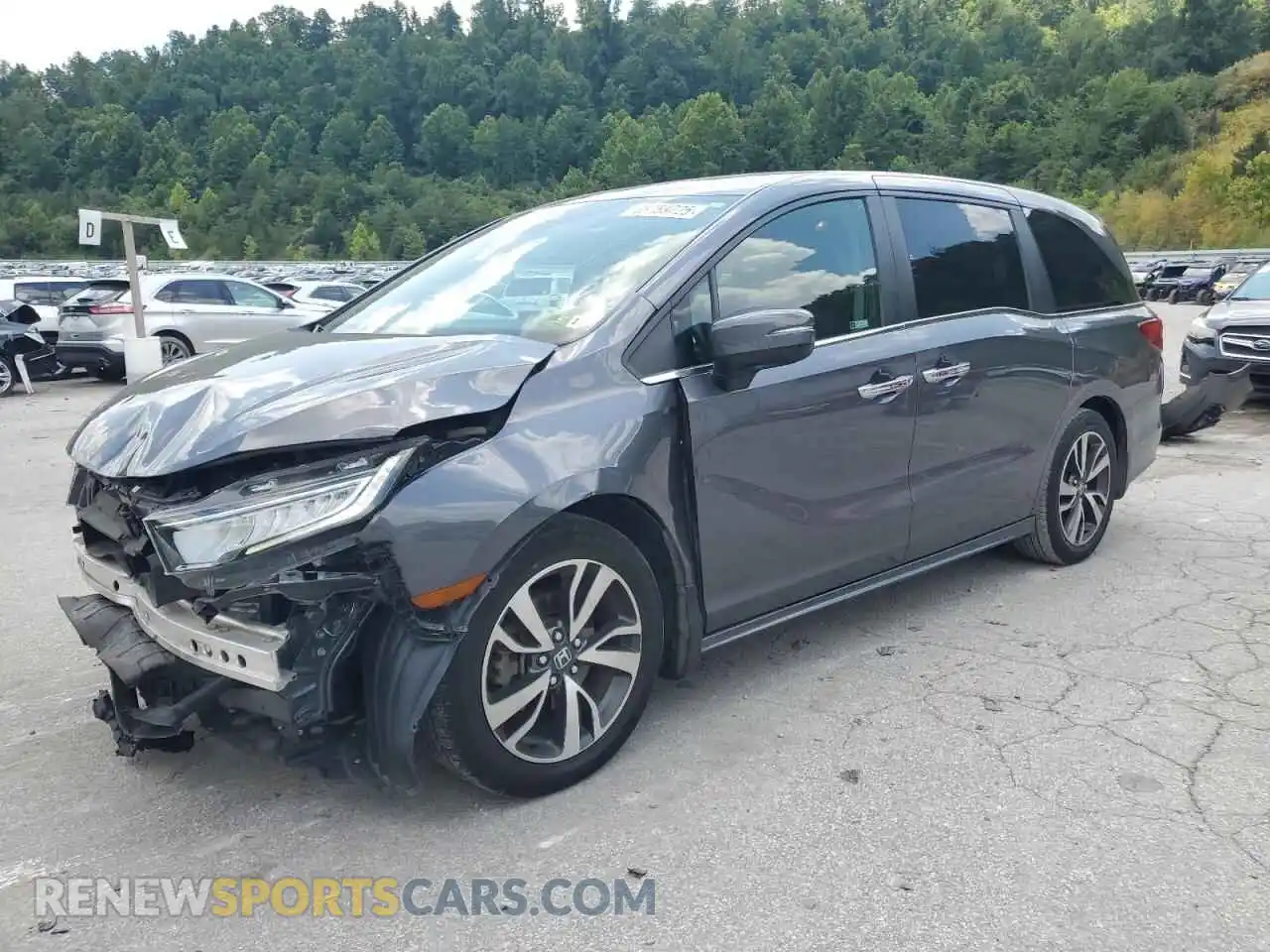 1 Photograph of a damaged car 5FNRL6H89NB015486 HONDA ODYSSEY 2022