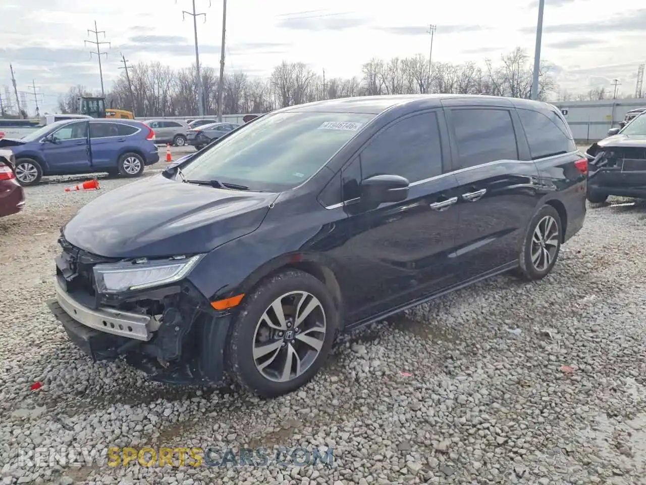 1 fotografías del automóvil dañado 5FNRL6H89NB026455 HONDA ODYSSEY 2022
