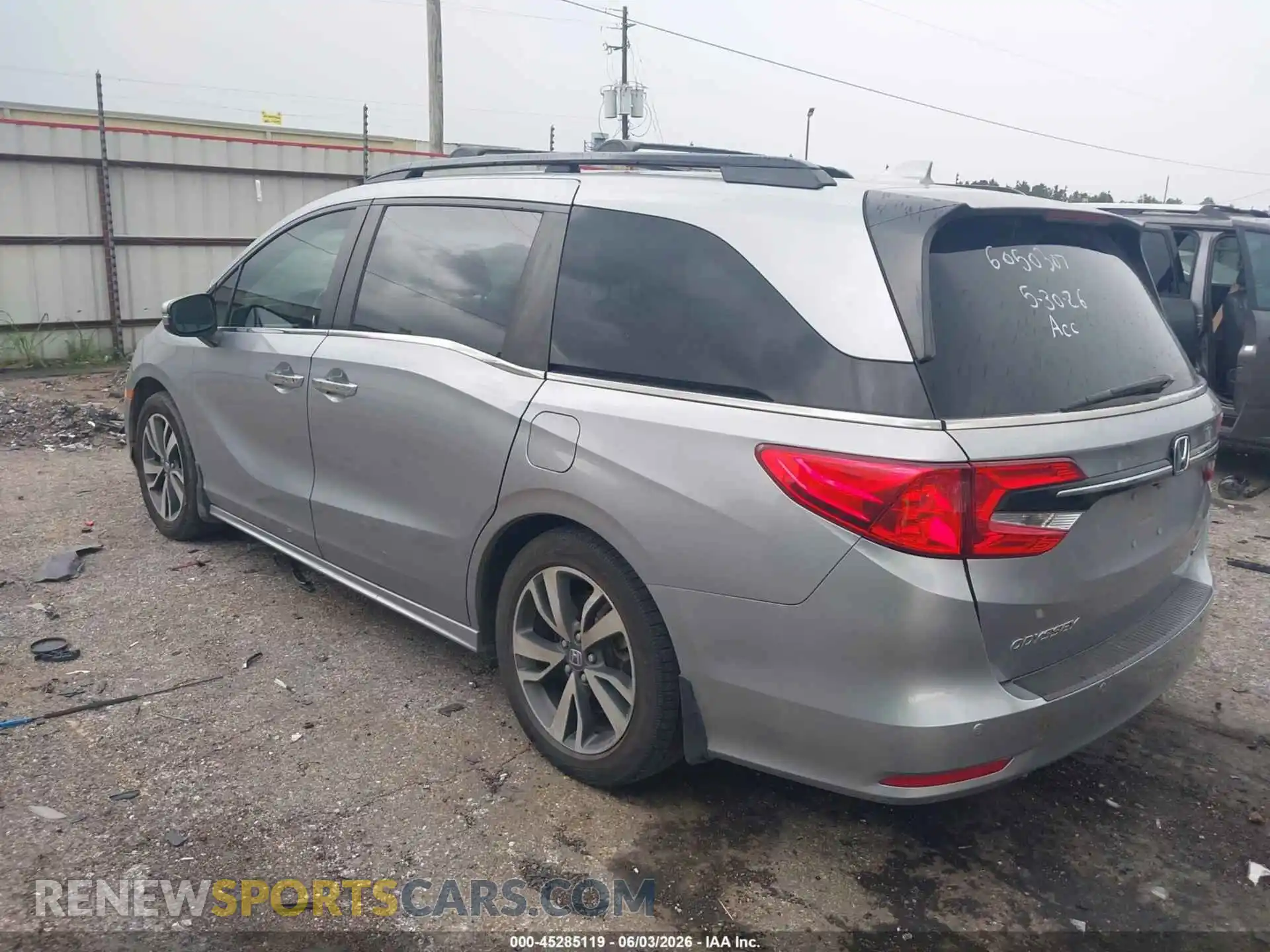 3 Фотография поврежденного автомобиля 5FNRL6H89NB040050 HONDA ODYSSEY 2022