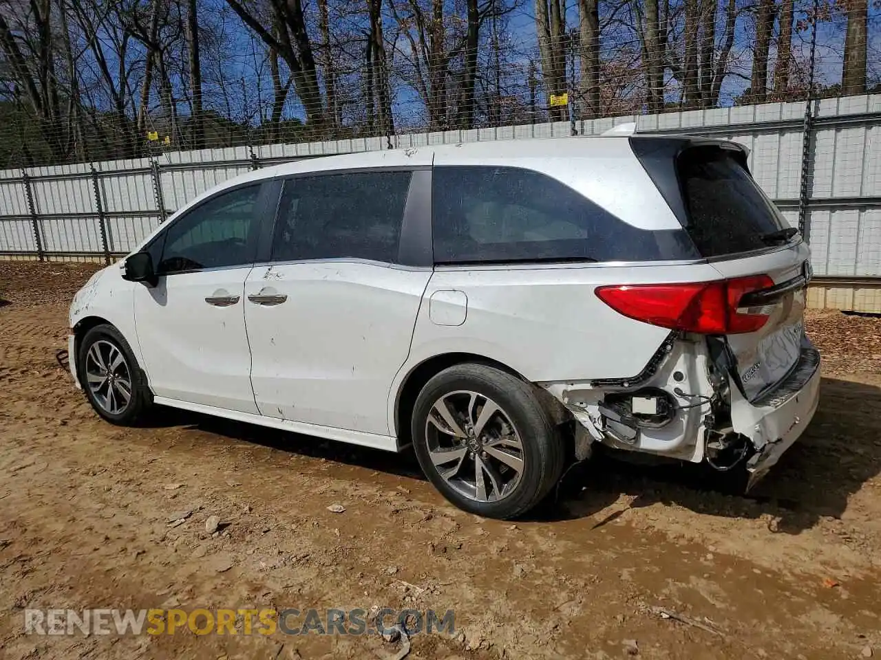 2 Photograph of a damaged car 5FNRL6H89NB068379 HONDA ODYSSEY 2022