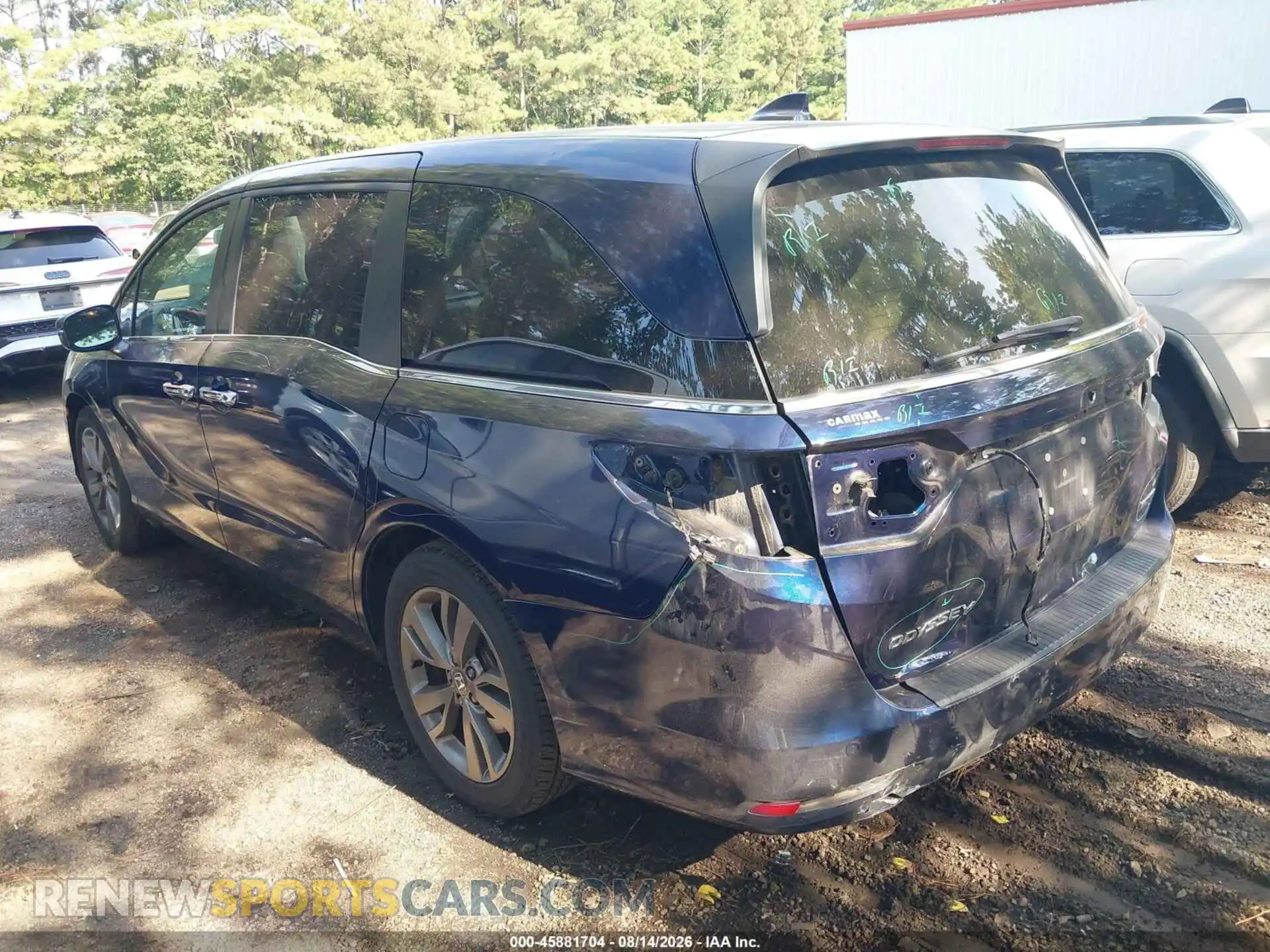 3 Фотография поврежденного автомобиля 5FNRL6H8XNB044673 HONDA ODYSSEY 2022