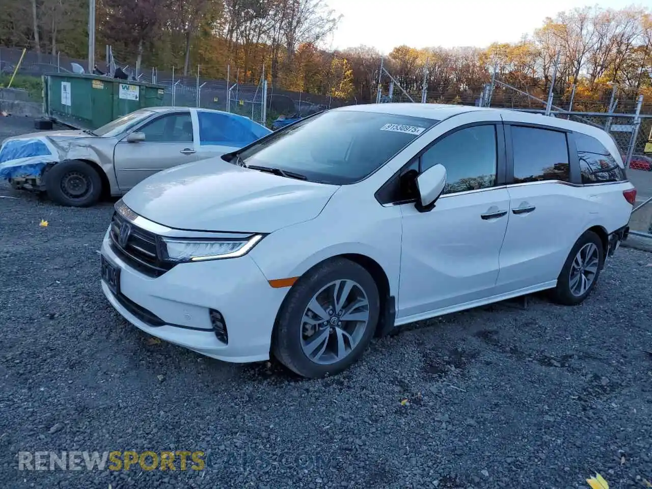 1 Photograph of a damaged car 5FNRL6H8XNB049162 HONDA ODYSSEY 2022