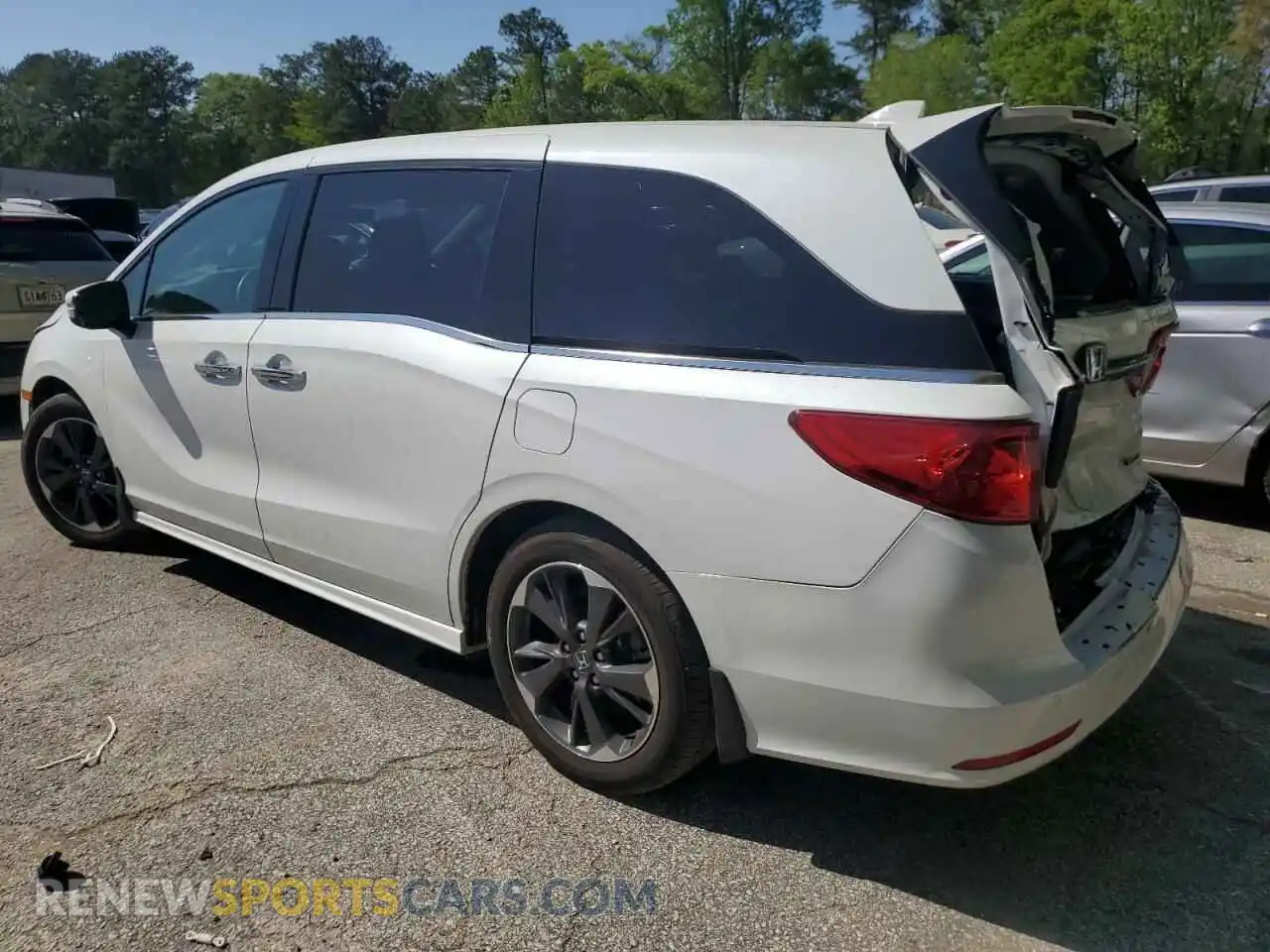 2 Photograph of a damaged car 5FNRL6H8XNB501482 HONDA ODYSSEY 2022