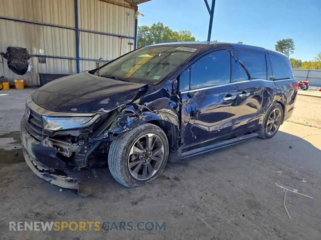 1 Photograph of a damaged car 5FNRL6H90NB011920 HONDA ODYSSEY 2022