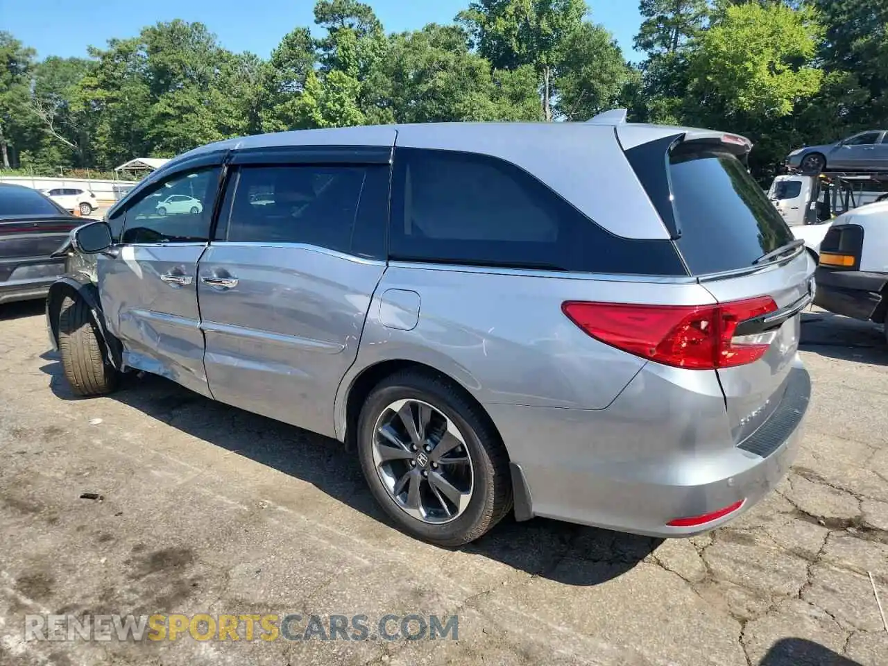 2 Photograph of a damaged car 5FNRL6H90NB026711 HONDA ODYSSEY 2022