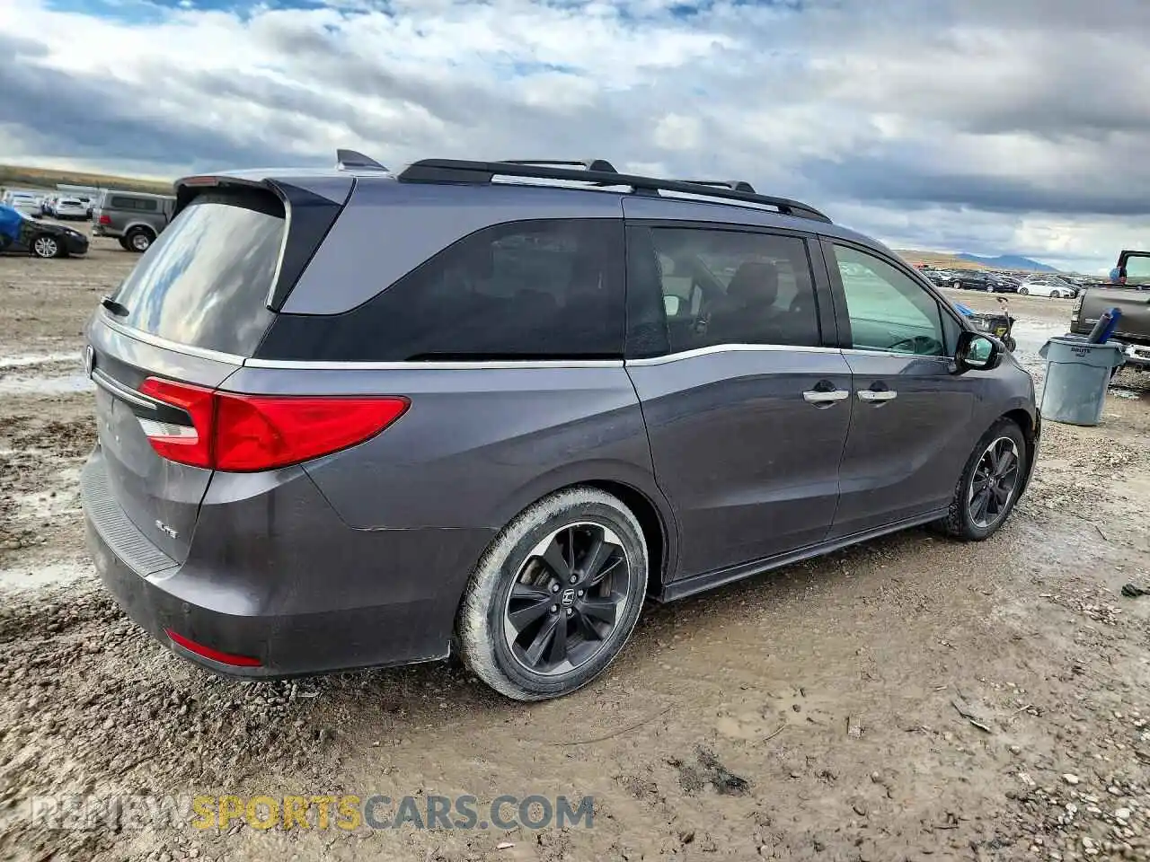 3 fotografías del automóvil dañado 5FNRL6H91NB004605 HONDA ODYSSEY 2022