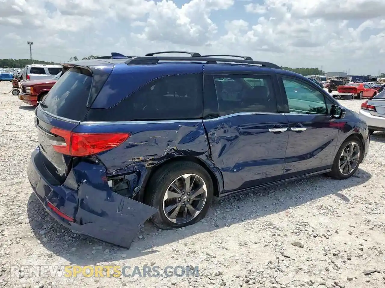 3 Photograph of a damaged car 5FNRL6H91NB011909 HONDA ODYSSEY 2022