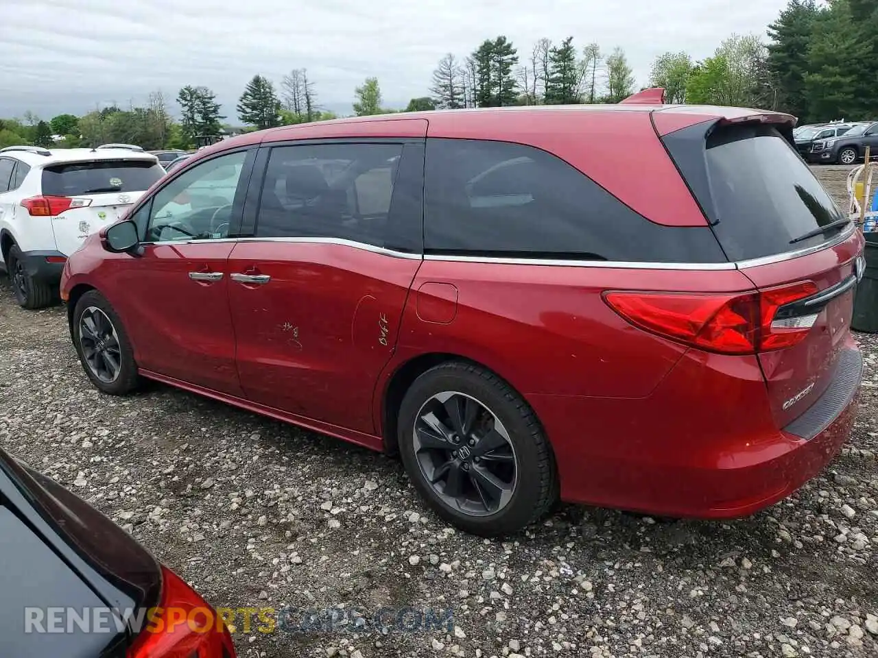 2 Photograph of a damaged car 5FNRL6H91NB022778 HONDA ODYSSEY 2022