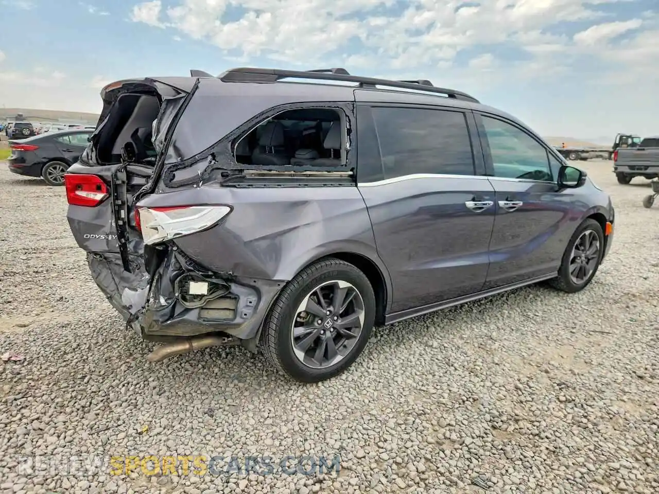 3 Фотография поврежденного автомобиля 5FNRL6H91NB045834 HONDA ODYSSEY 2022