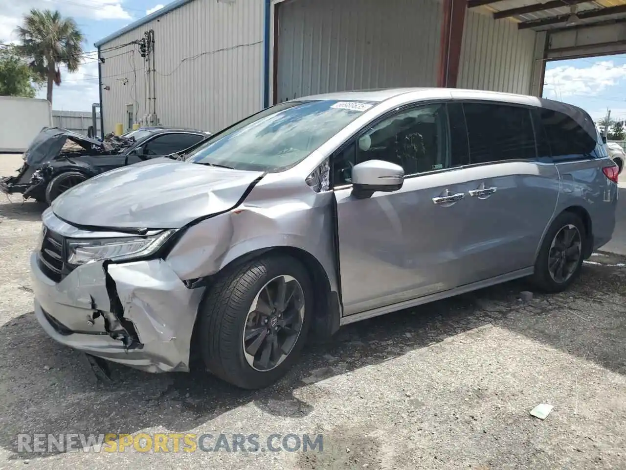 1 Photograph of a damaged car 5FNRL6H92NB012339 HONDA ODYSSEY 2022