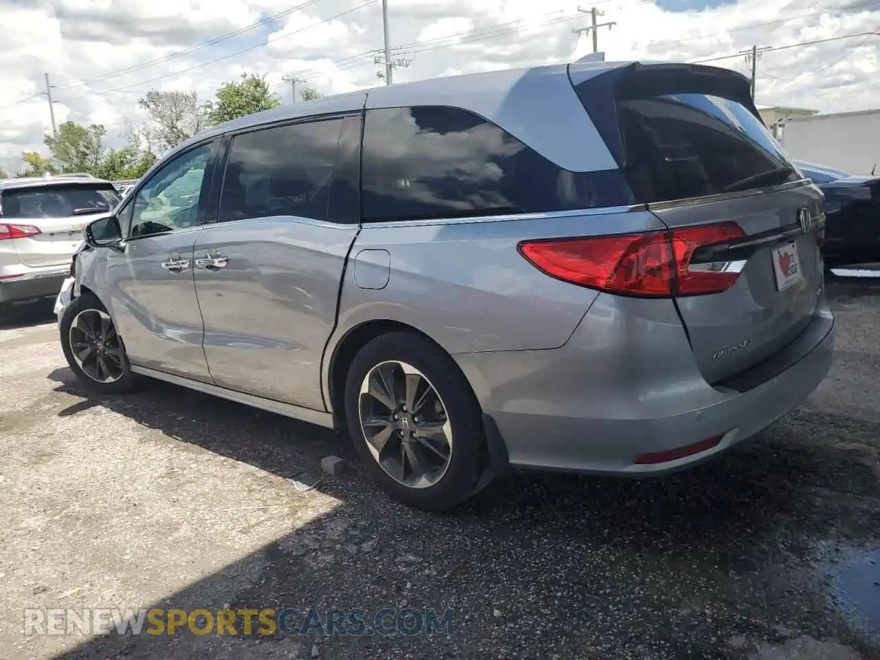 2 Photograph of a damaged car 5FNRL6H92NB012339 HONDA ODYSSEY 2022