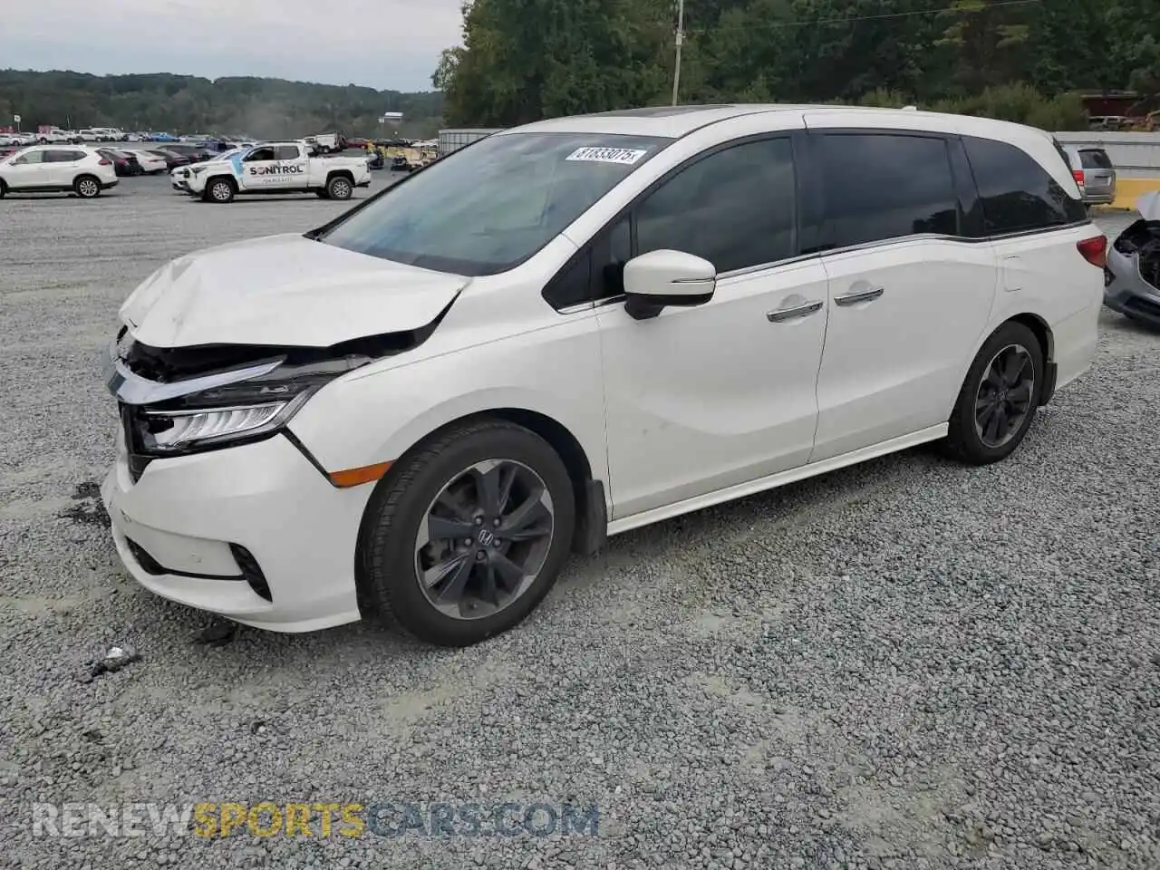 1 Photograph of a damaged car 5FNRL6H92NB068328 HONDA ODYSSEY 2022