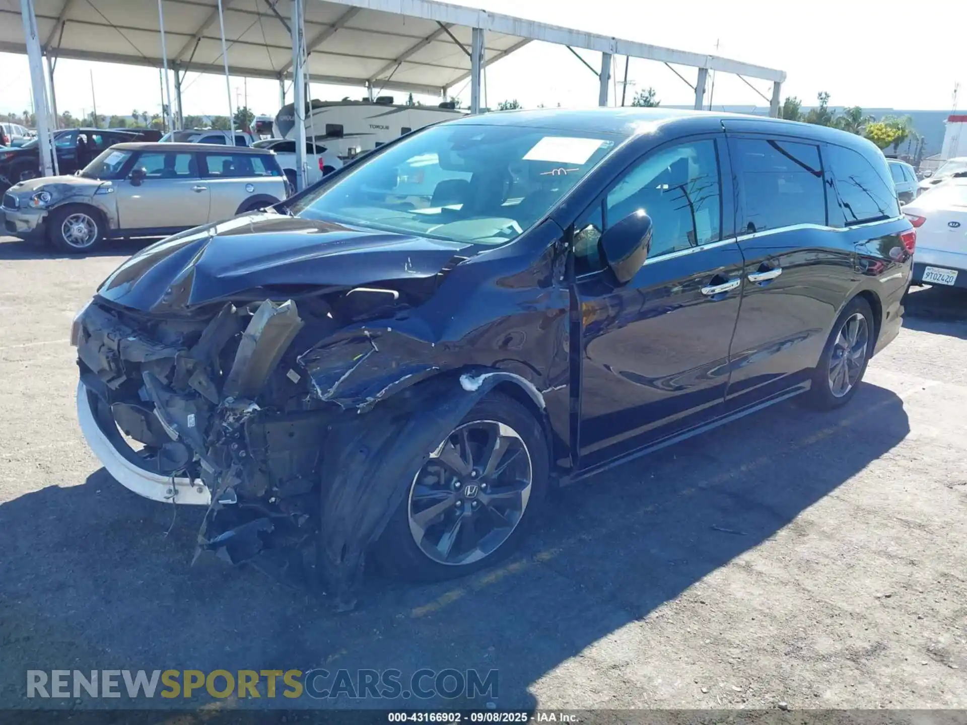 2 Photograph of a damaged car 5FNRL6H93NB012253 HONDA ODYSSEY 2022