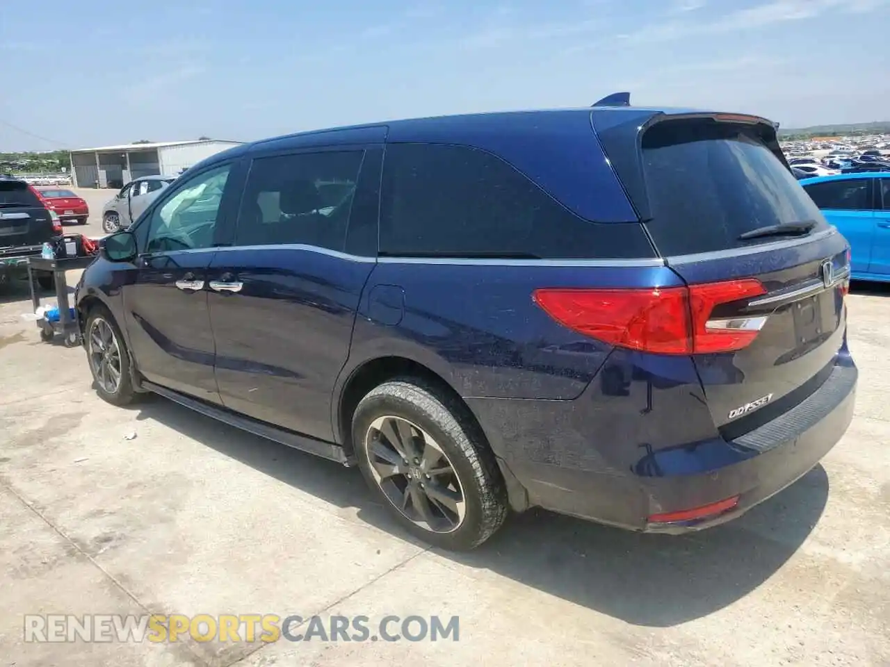 2 Photograph of a damaged car 5FNRL6H94NB018000 HONDA ODYSSEY 2022