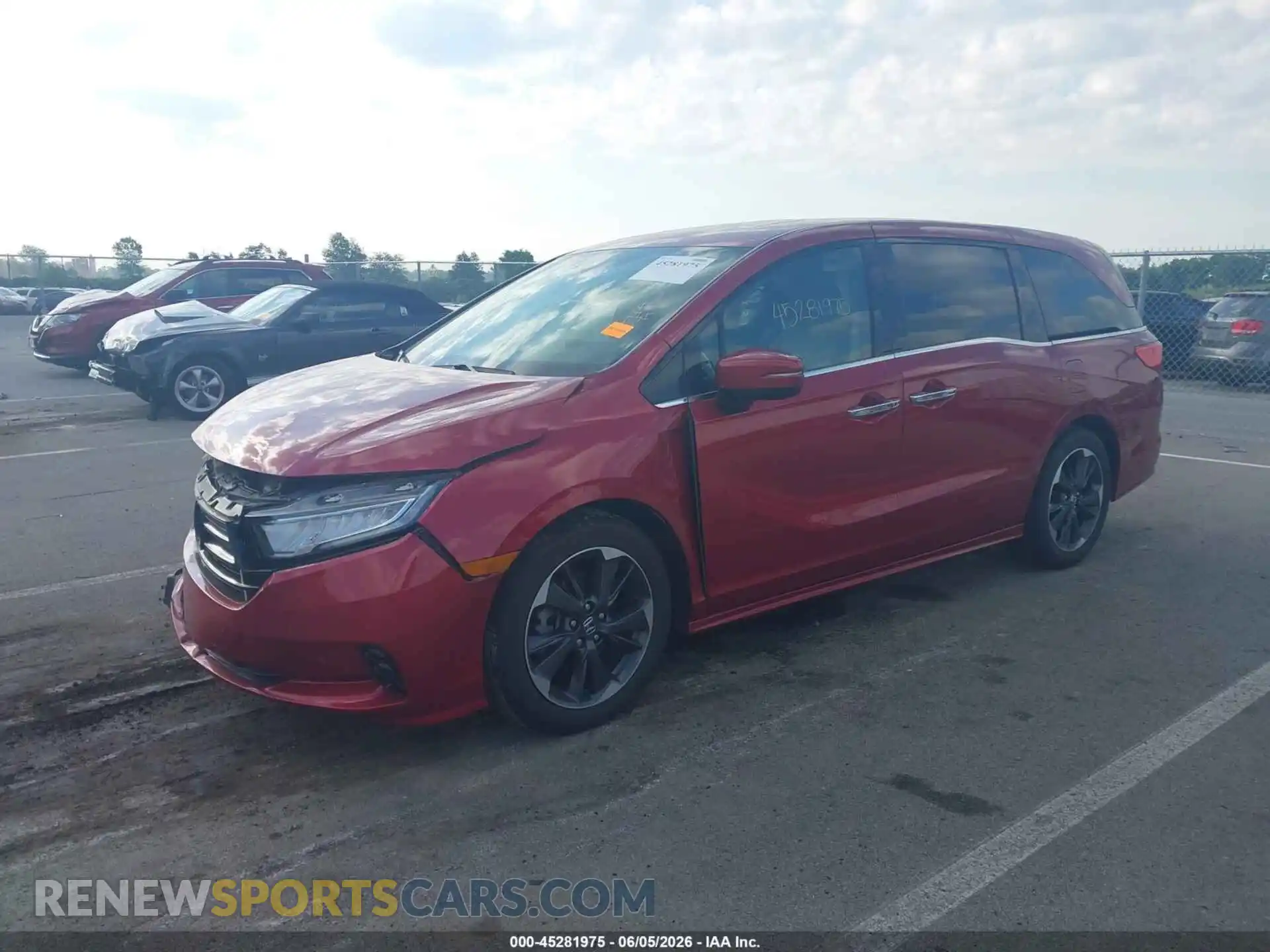 2 Фотография поврежденного автомобиля 5FNRL6H94NB041616 HONDA ODYSSEY 2022