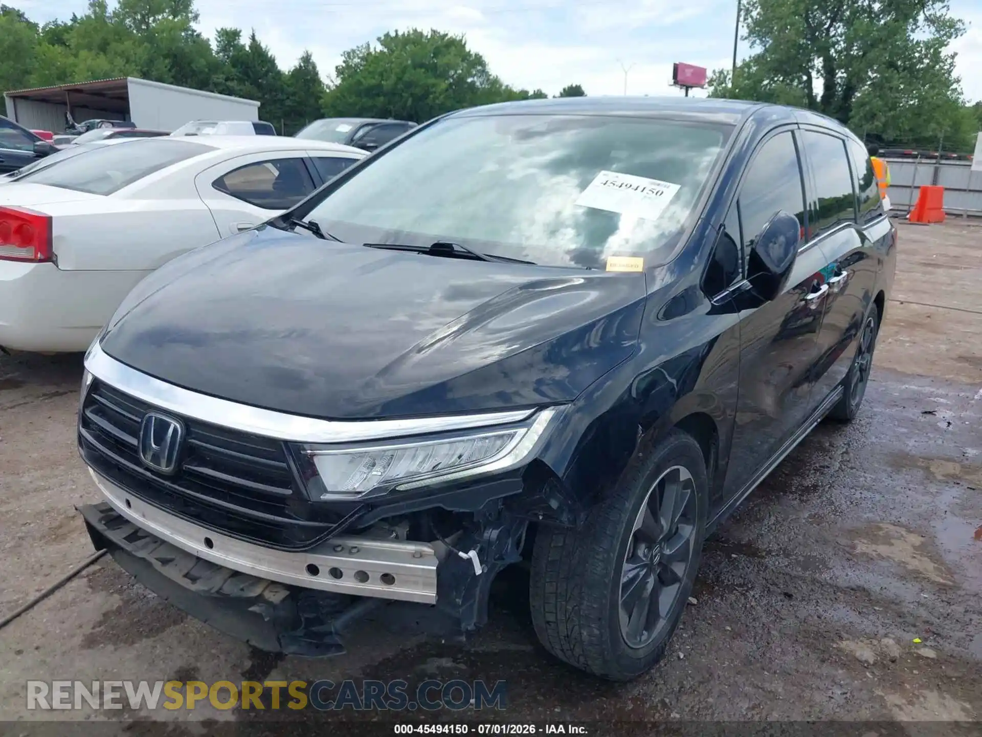 2 Photograph of a damaged car 5FNRL6H94NB044497 HONDA ODYSSEY 2022