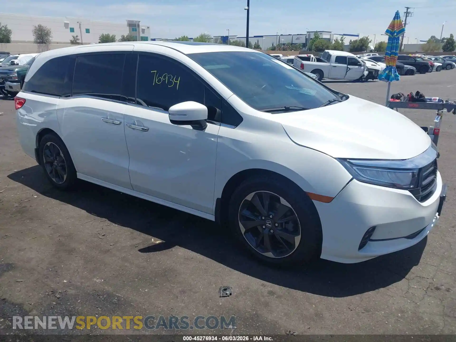 1 Фотография поврежденного автомобиля 5FNRL6H94NB059243 HONDA ODYSSEY 2022