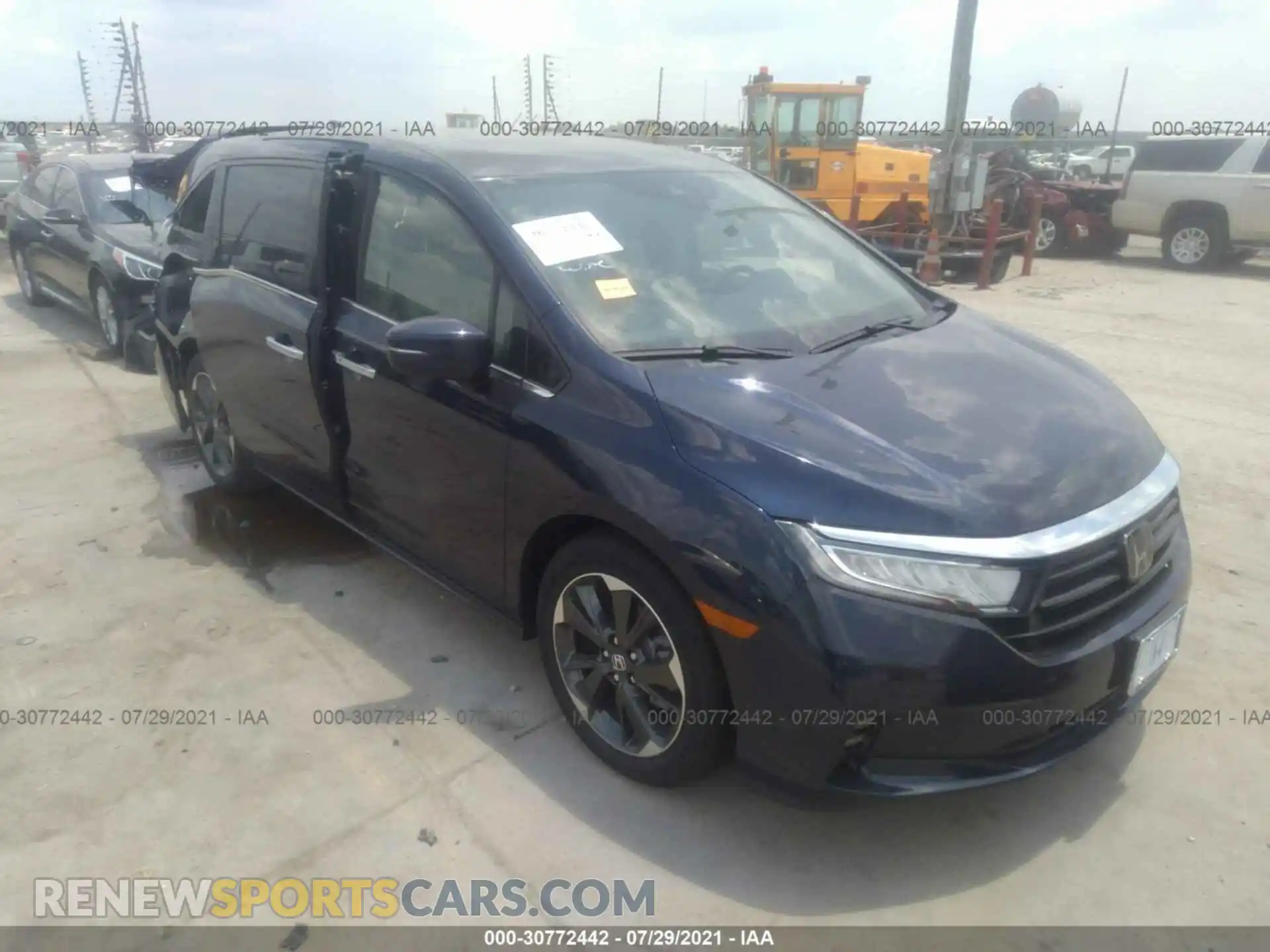 1 Photograph of a damaged car 5FNRL6H95NB017969 HONDA ODYSSEY 2022
