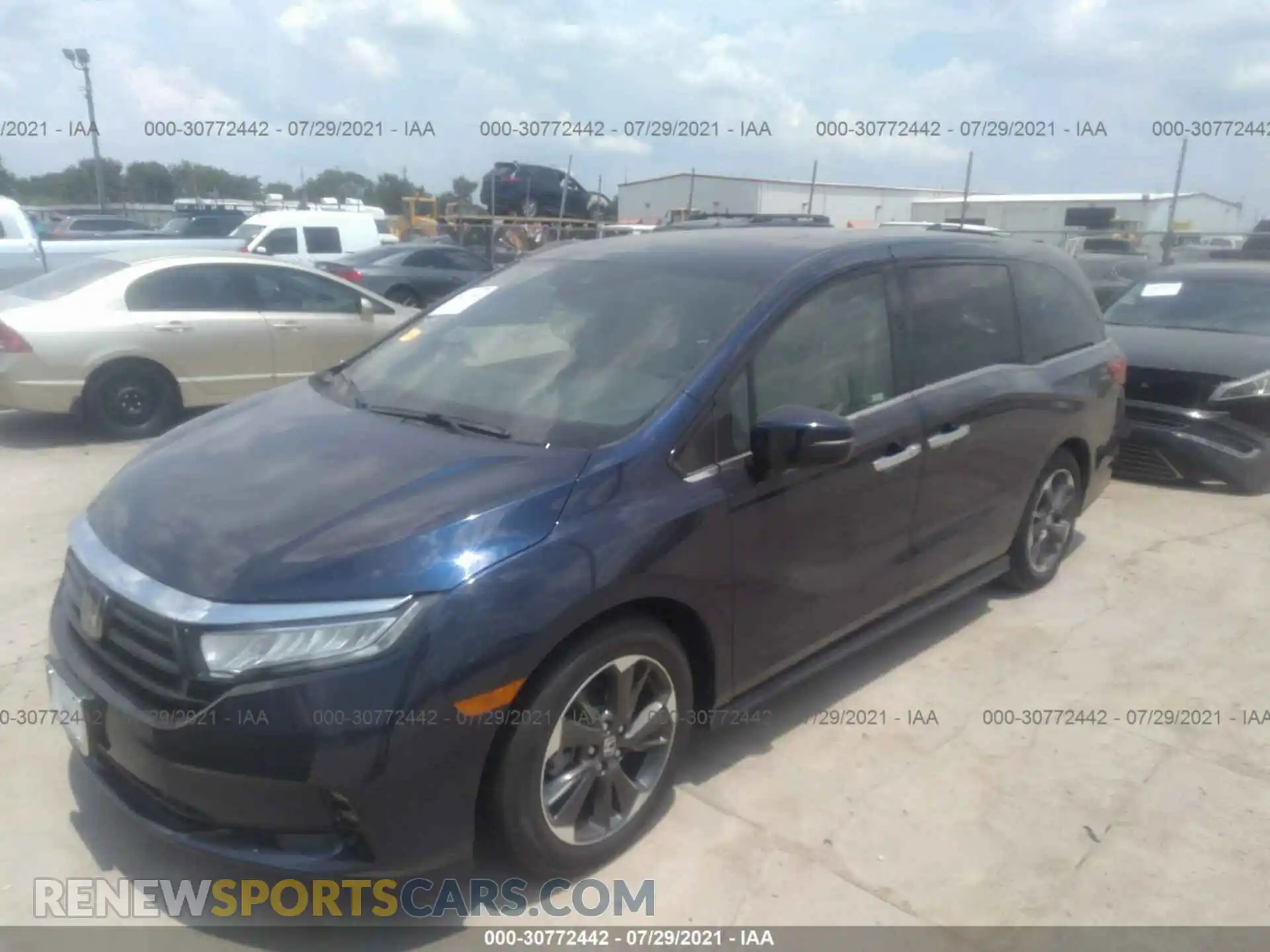 2 Photograph of a damaged car 5FNRL6H95NB017969 HONDA ODYSSEY 2022