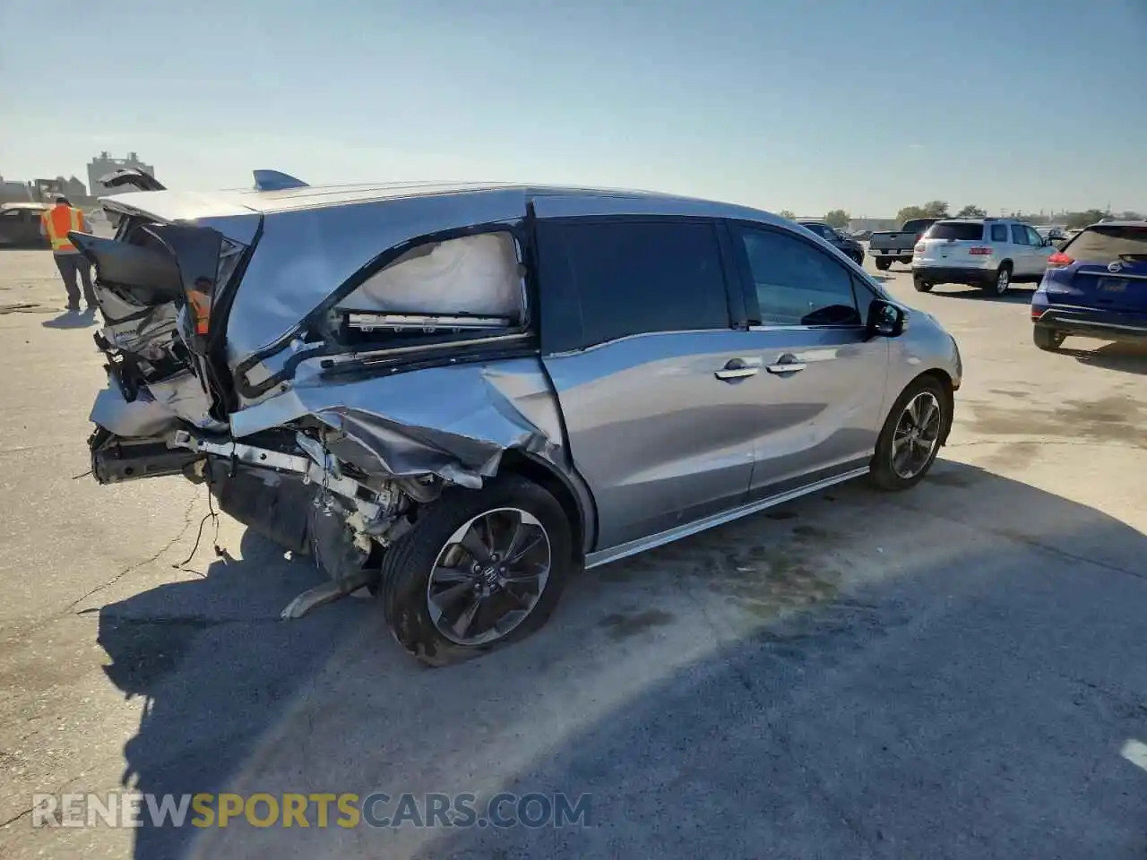 3 Фотография поврежденного автомобиля 5FNRL6H96NB003773 HONDA ODYSSEY 2022
