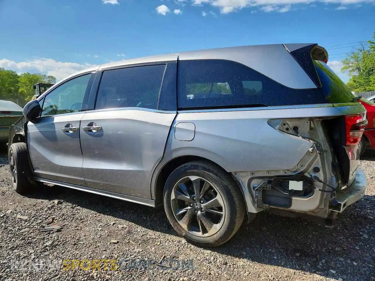2 Фотография поврежденного автомобиля 5FNRL6H96NB009458 HONDA ODYSSEY 2022