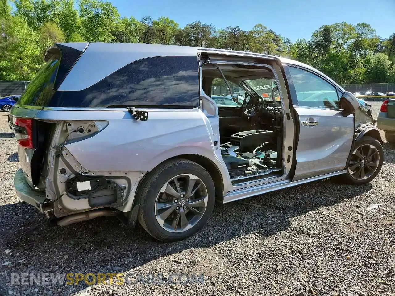 3 Фотография поврежденного автомобиля 5FNRL6H96NB009458 HONDA ODYSSEY 2022