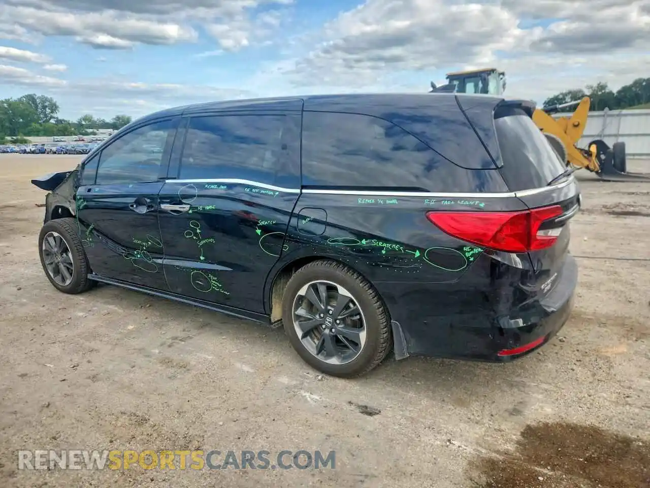 2 Фотография поврежденного автомобиля 5FNRL6H96NB038670 HONDA ODYSSEY 2022