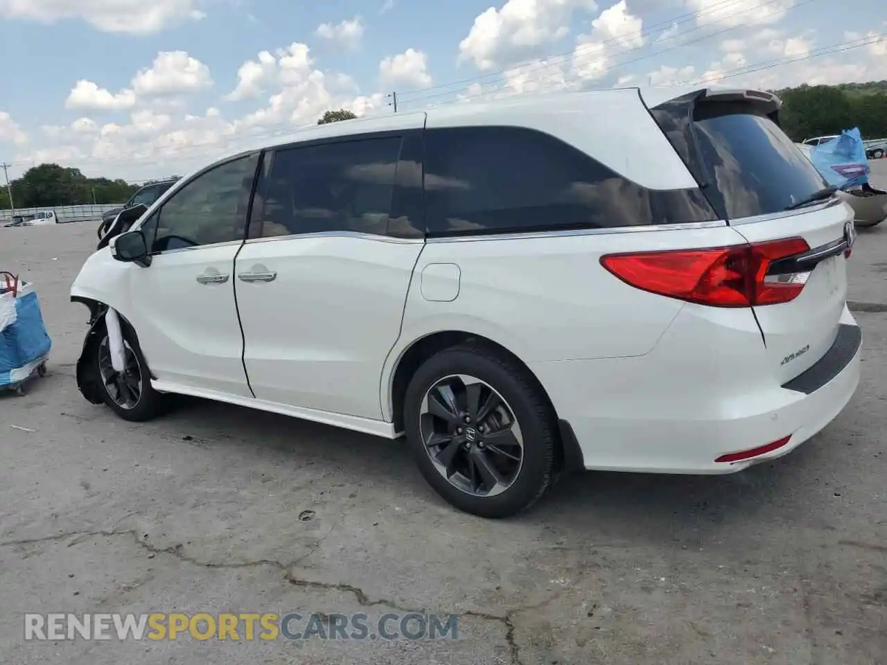 2 fotografías del automóvil dañado 5FNRL6H97NB010859 HONDA ODYSSEY 2022